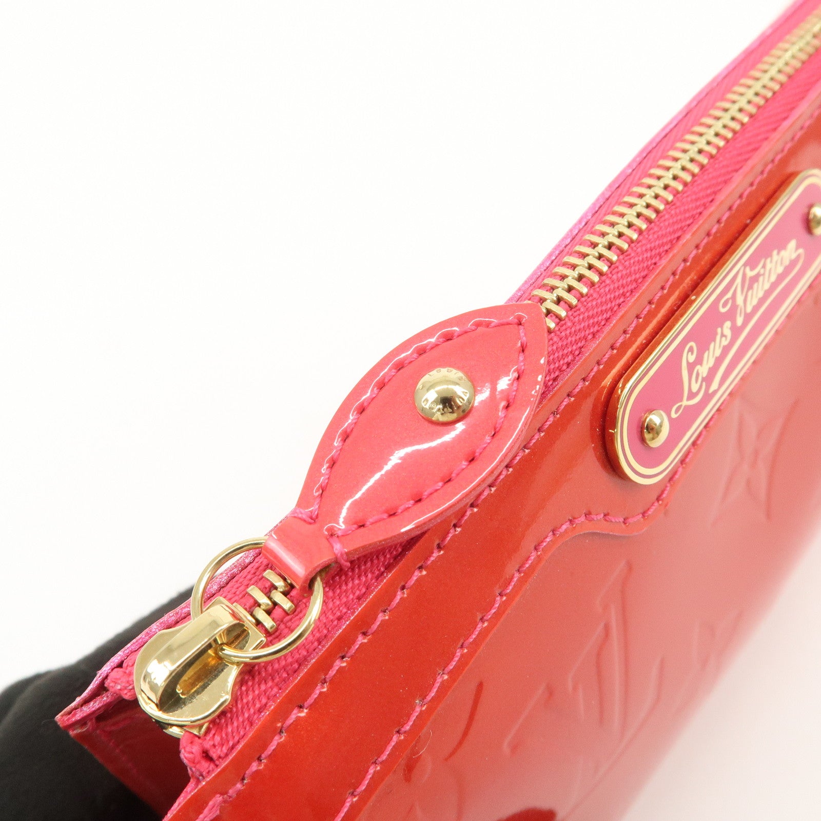 Louis Vuitton Monogram Vernis Trousse Cosmetic Pouch Red M93647