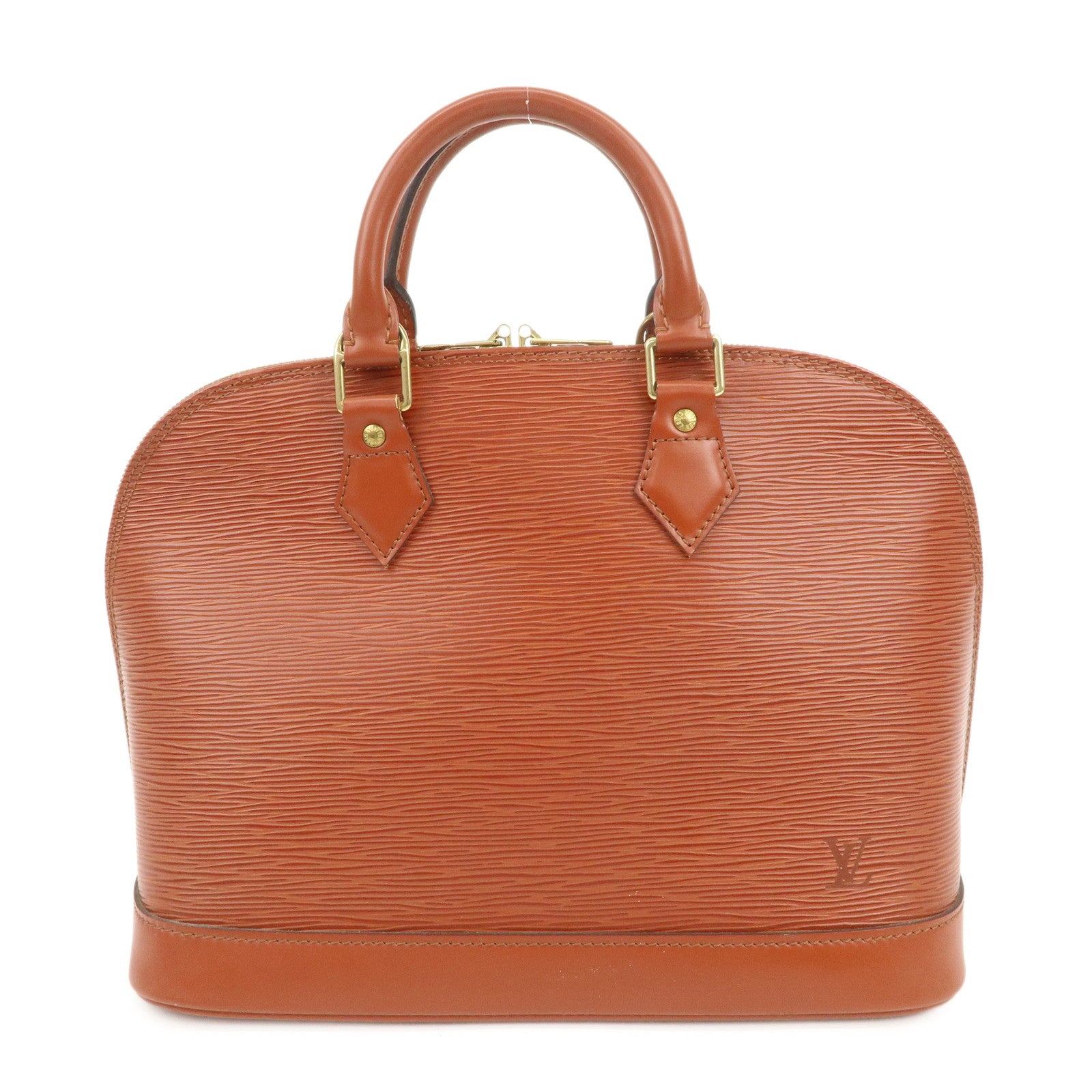 Louis Vuitton Epi Leather Alma PM Hand Bag Kenya Brown M52143