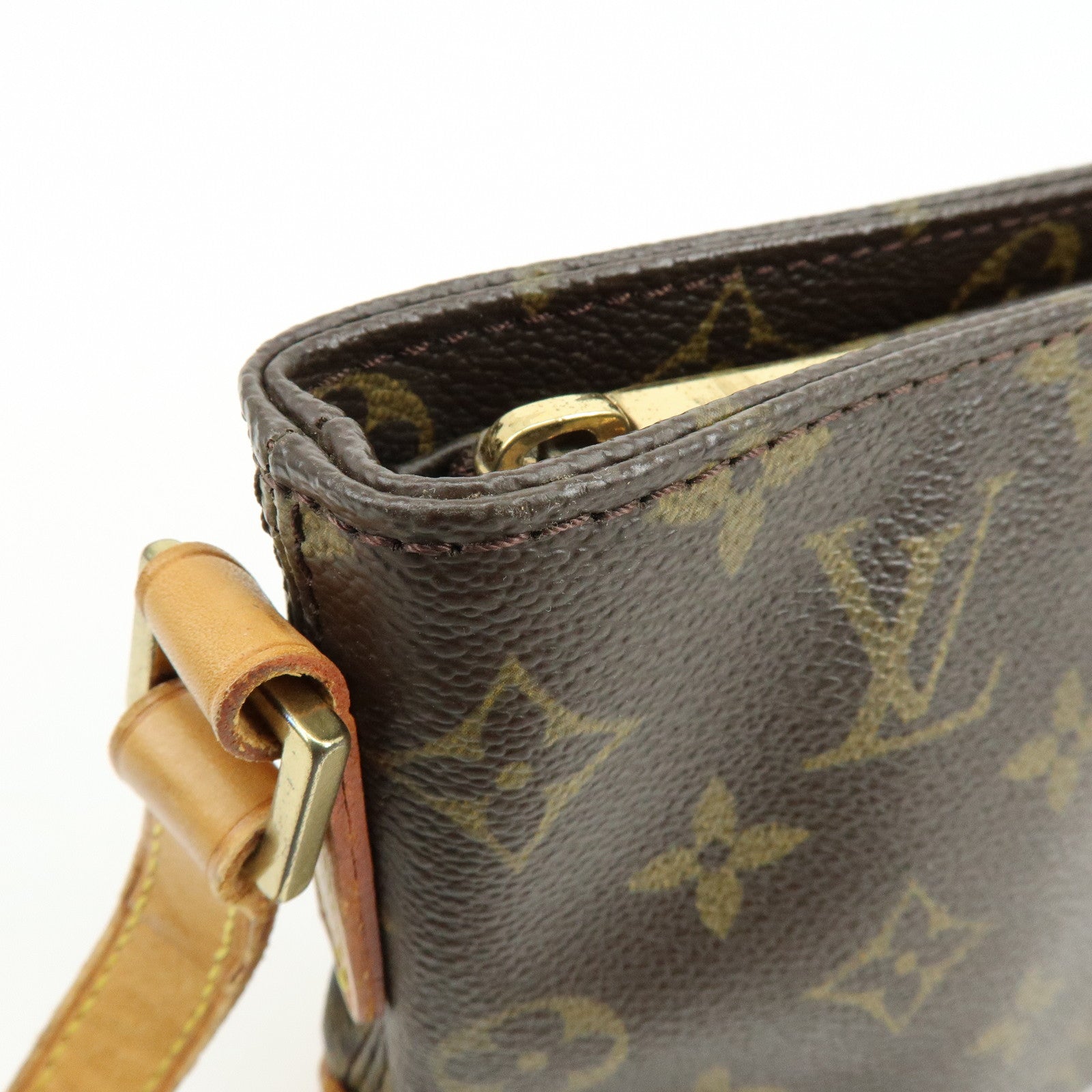 Louis Vuitton Monogram Trotteur Canvas Shoulder Bag Brown M51240