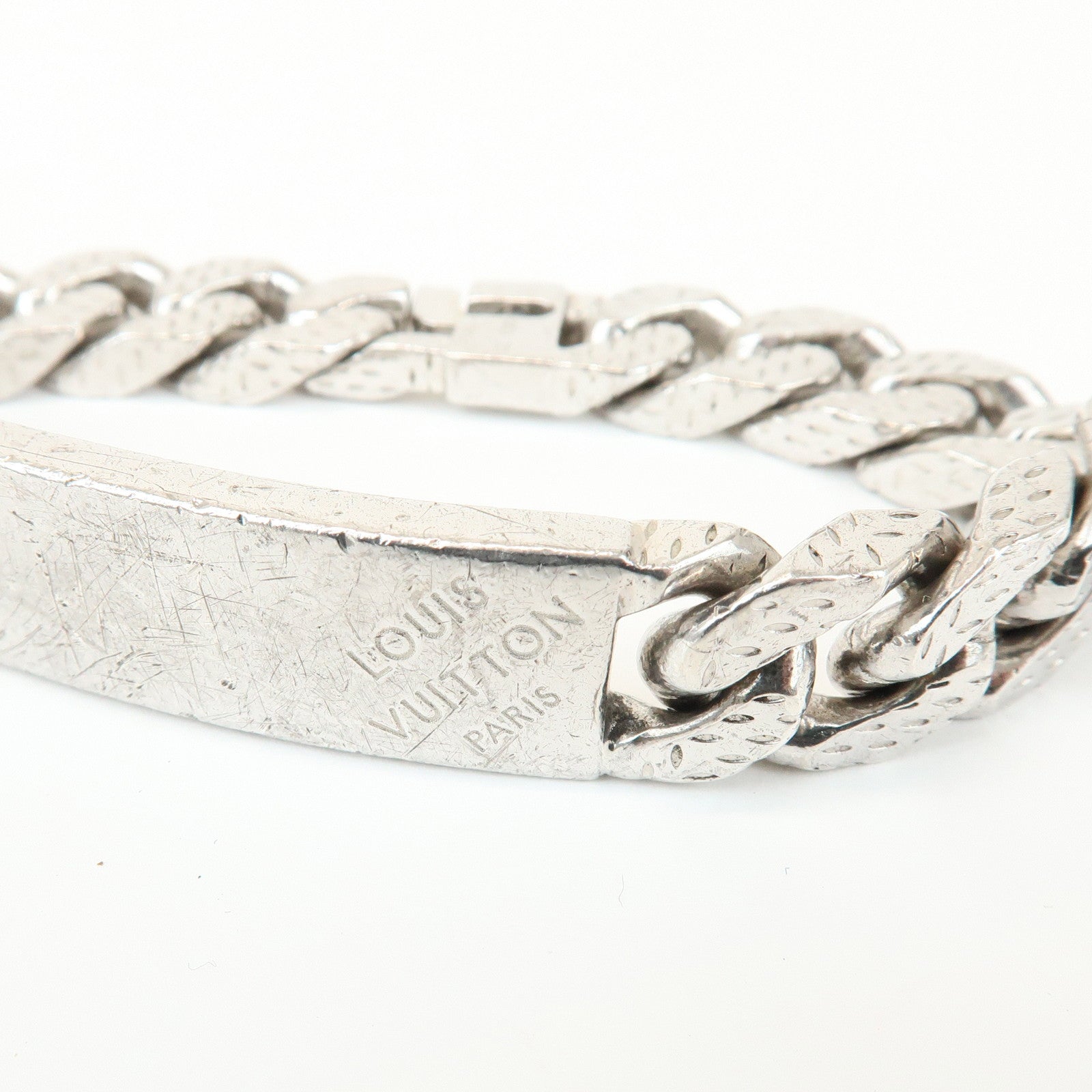 Louis Vuitton Metal Bracelet Montaigne Silver M66119