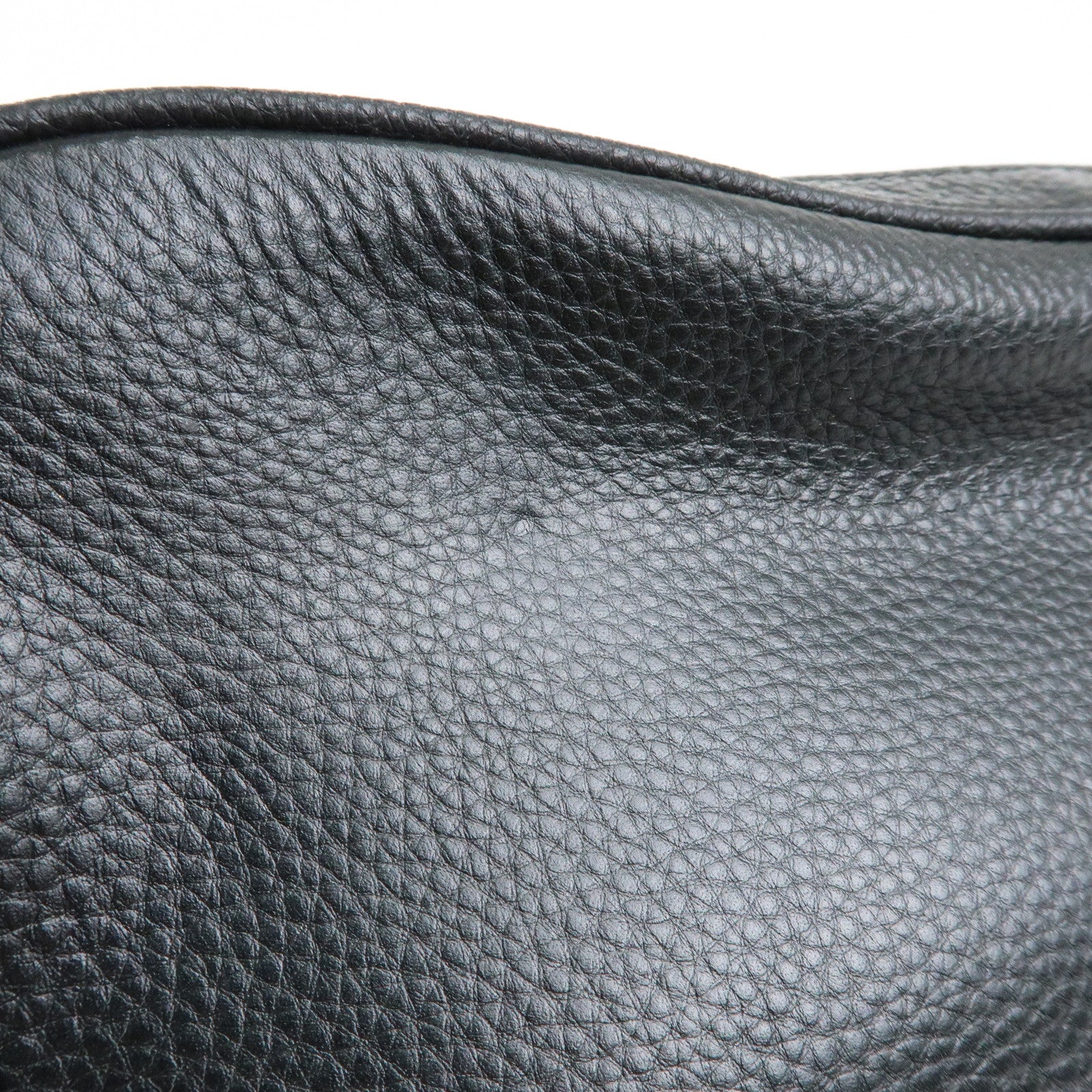 COACH Logo Leather Shoulder Crossbody Bag Black