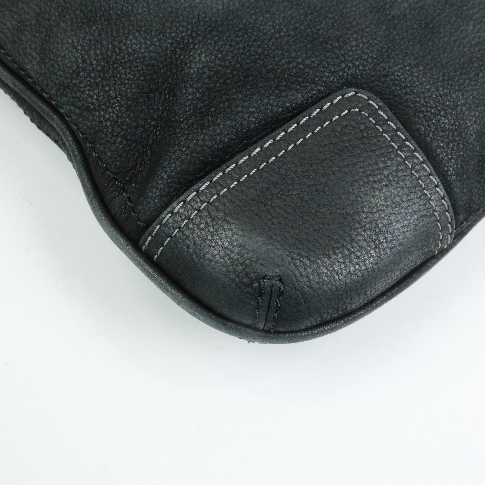 LOEWE Anagram Calf Leather Shoulder Bag Crossbody Bag Black