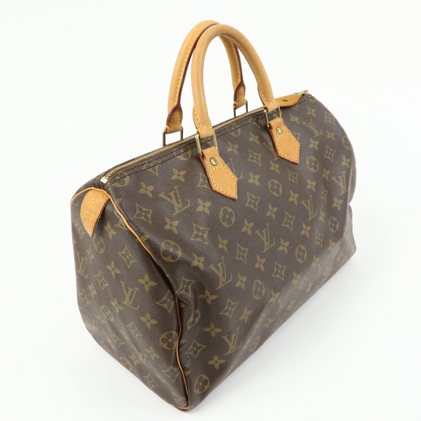 Louis Vuitton Monogram Speedy 35 Boston Bag Hand Bag Brown M41524