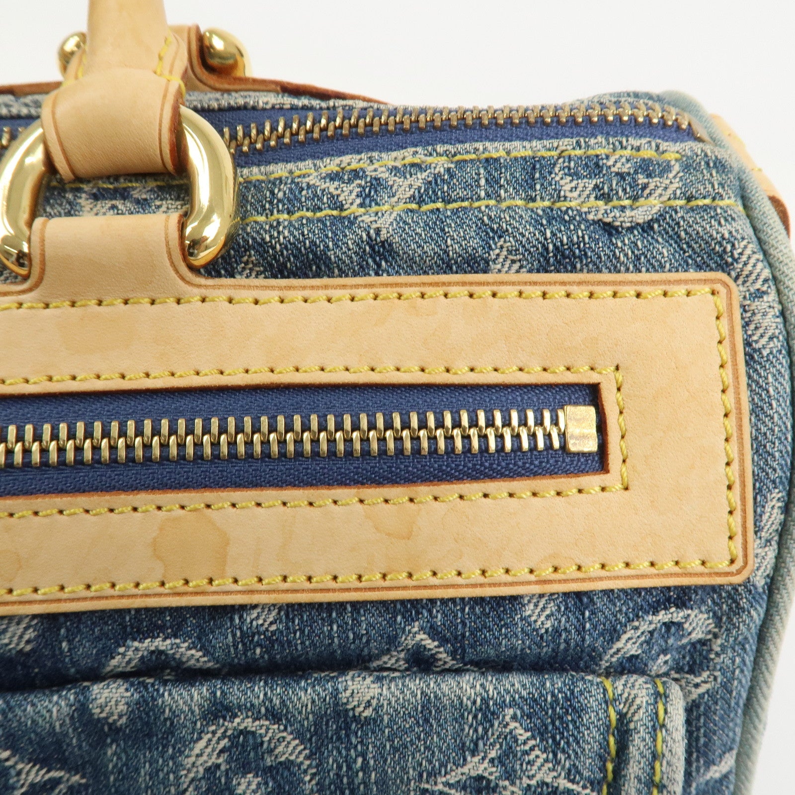 Louis Vuitton Monogram Denim Neo Speedy Boston Bag Blue M95019