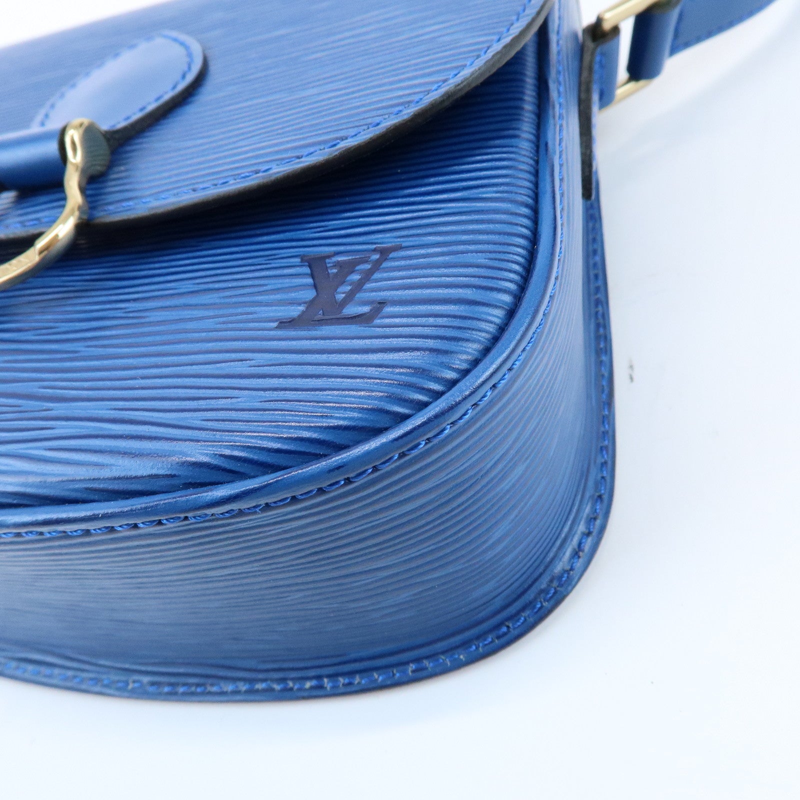 Louis Vuitton Epi Mini Saint Cloud Shoulder Bag Toledo Blue M52215