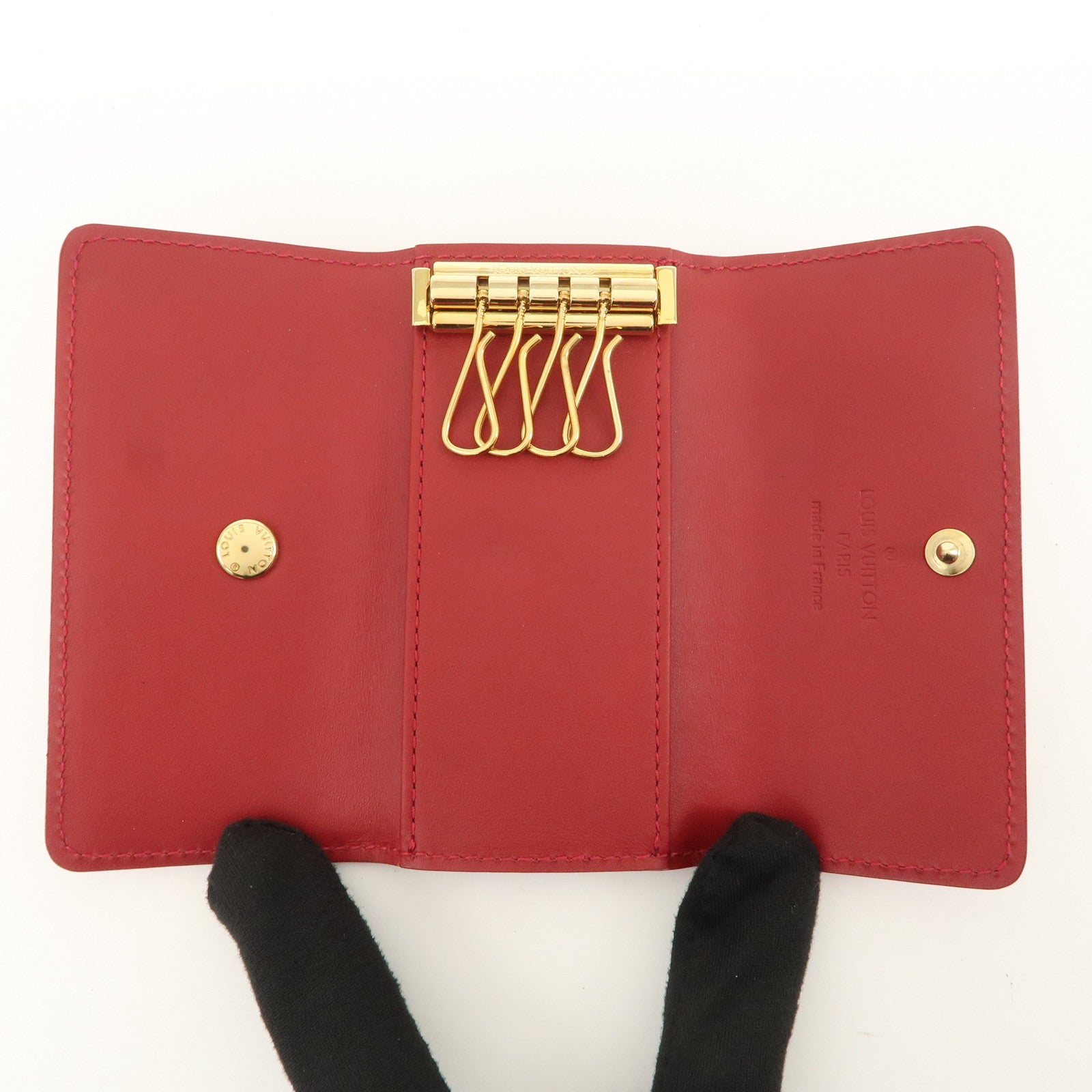 Louis Vuitton Vernis Multicles 4 Key Case Key Holder Cerise M91976