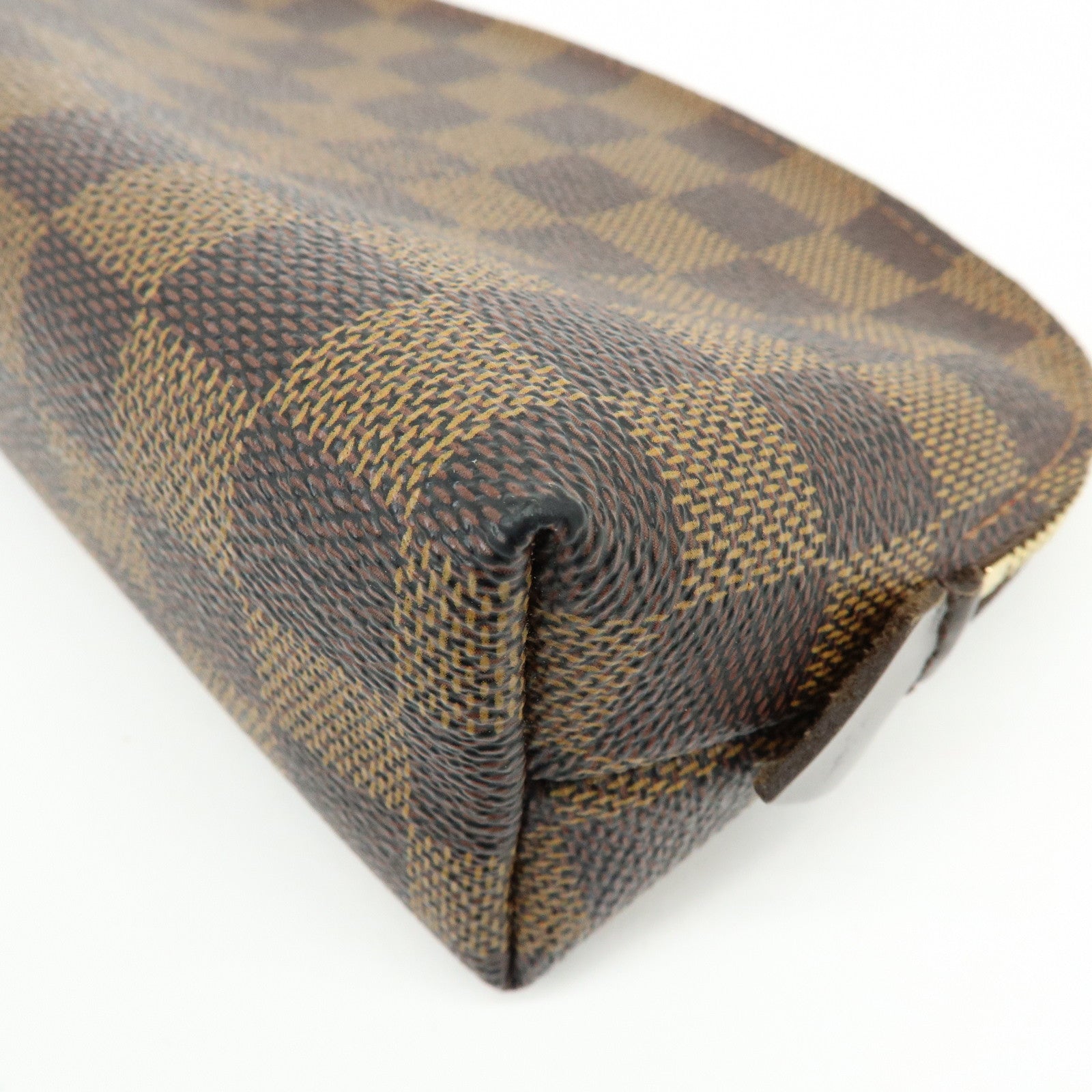 Louis Vuitton Damier Pochette Cosmetic PM Pouch Brown N47516