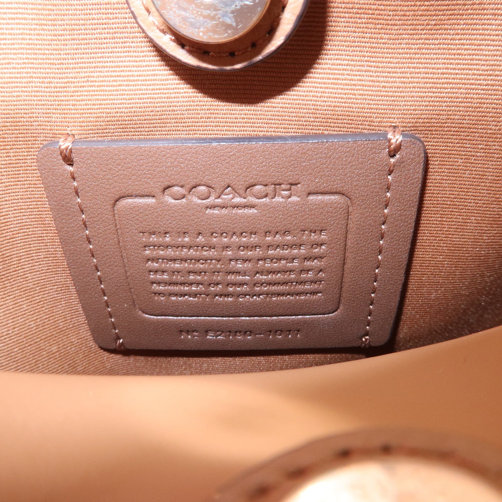 COACH Leather 2Way Bag Hand Bag Shoulder Bag White