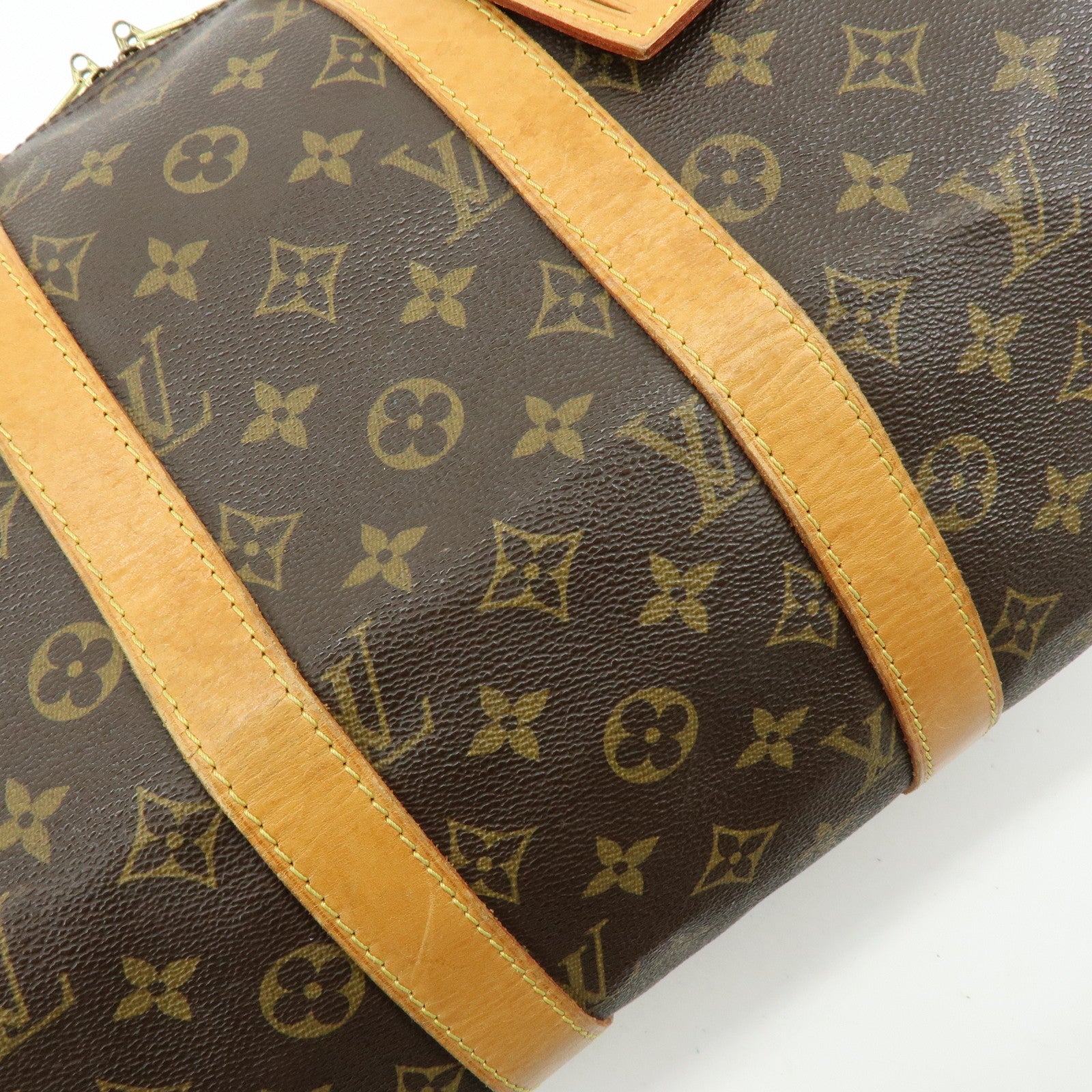 Louis Vuitton Monogram Keep All Bandouliere 45 Boston Bag M41418