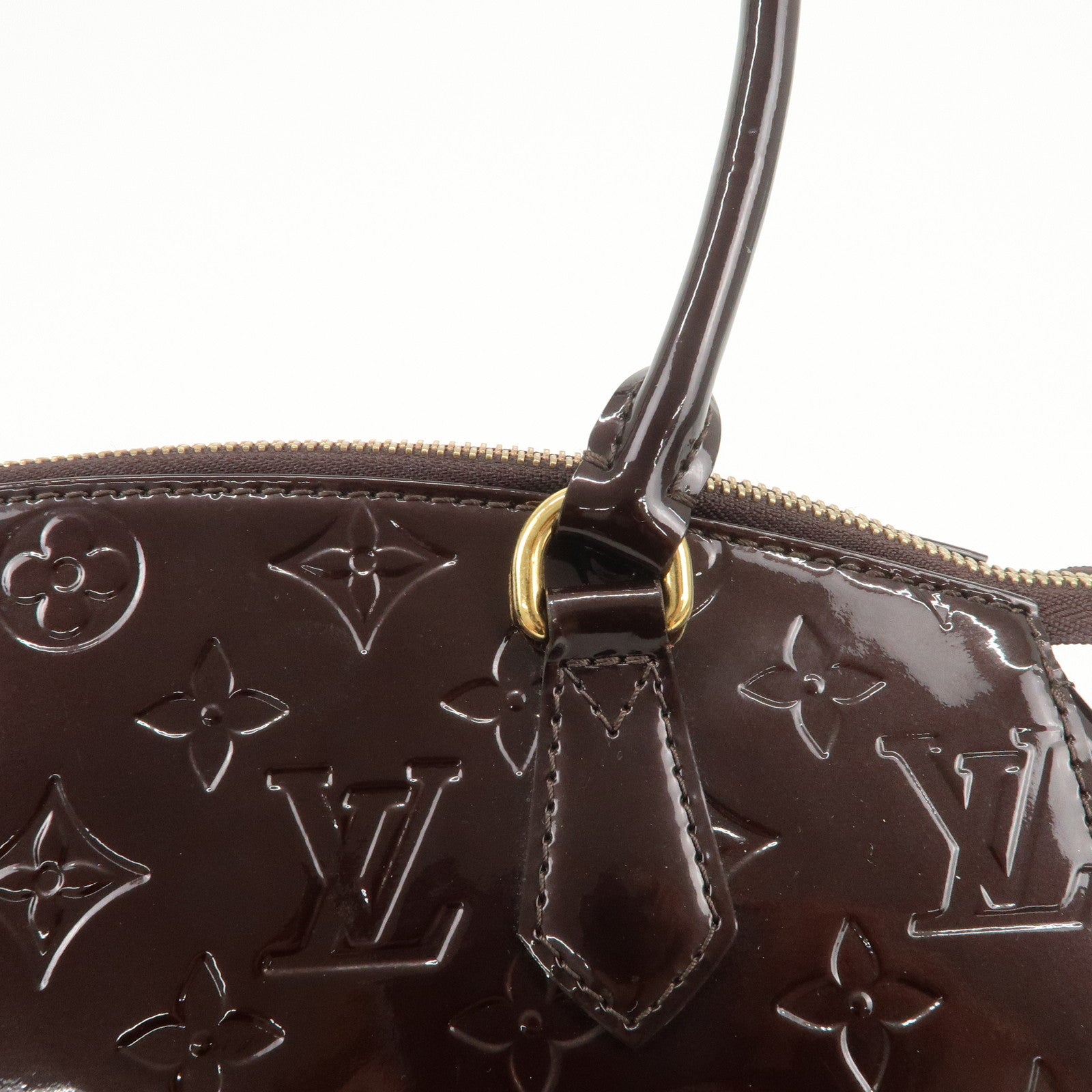 Louis Vuitton Monogram Vernis Leather Sherwood PM Hand Bag M91493