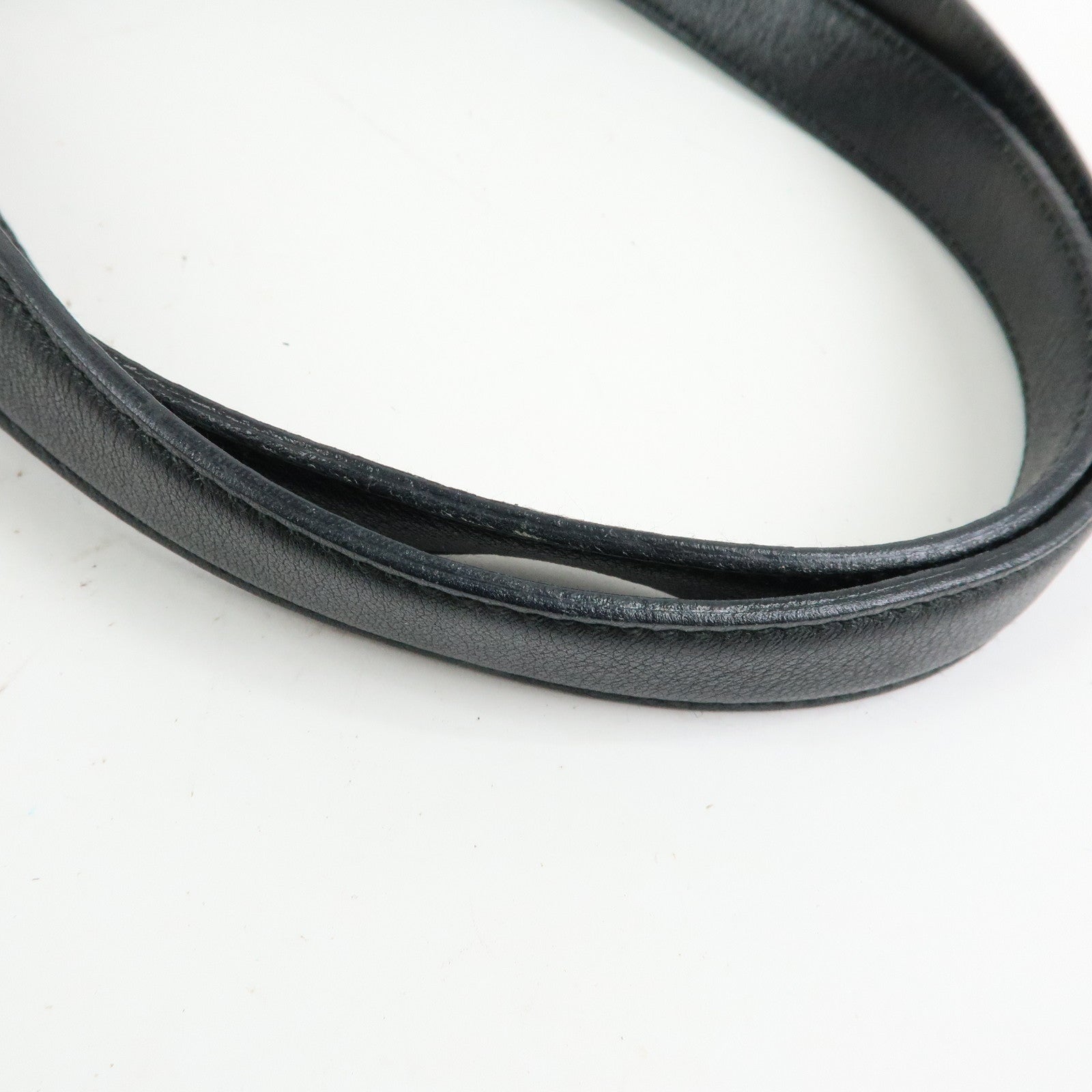 Ferragamo Vara Nylon Leather Boston Bag Shoulder Bag Black