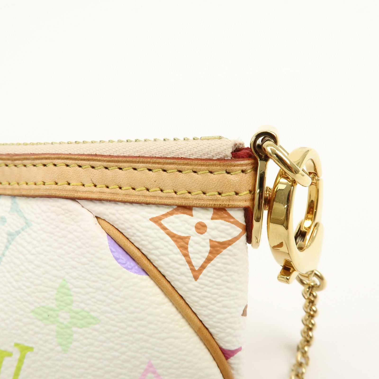 Louis Vuitton Monogram Multicolor Pochette Milla MM Blanc M60096