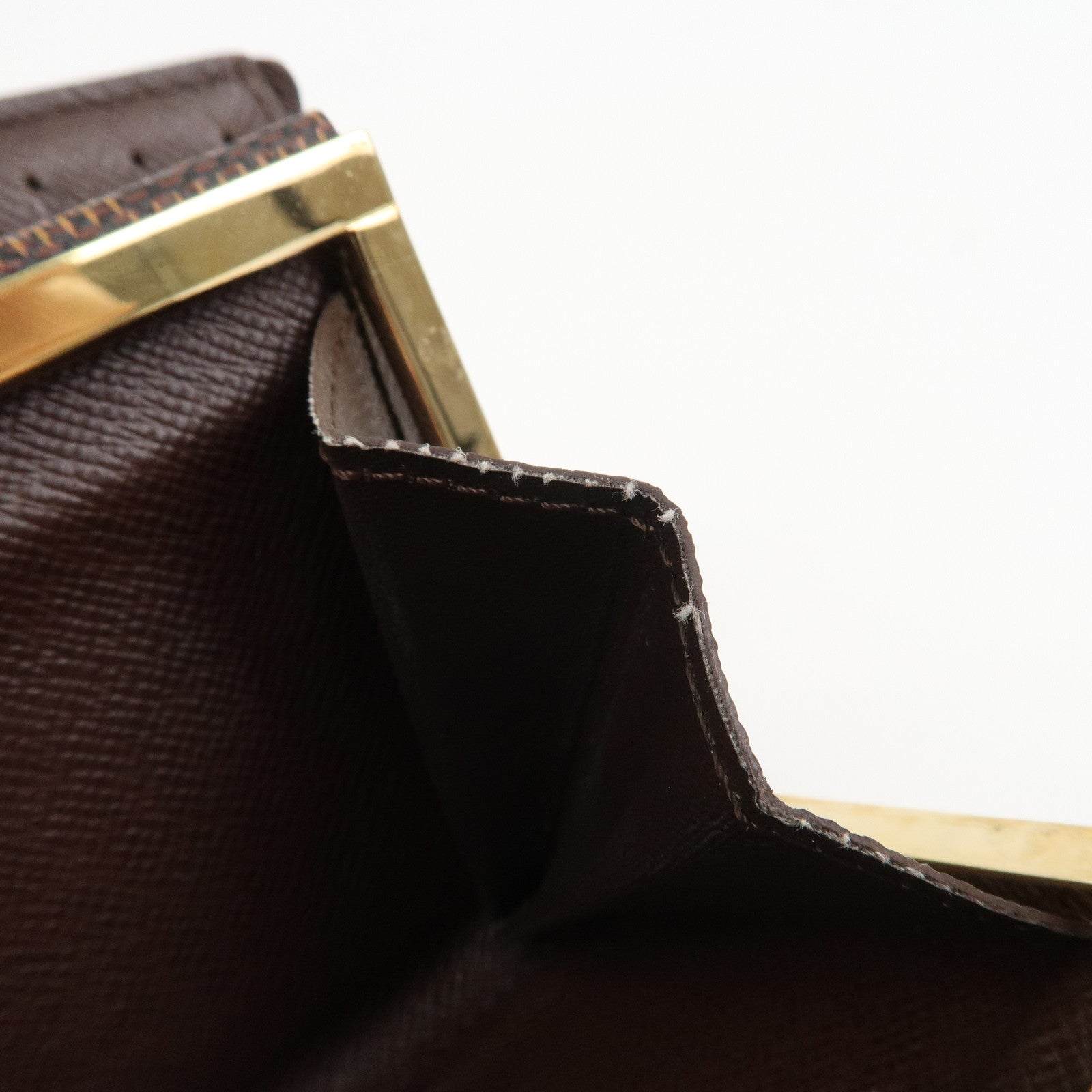 Louis Vuitton Damier Portefeuille Viennois Canvas Bi-fold Wallet Brown N61674