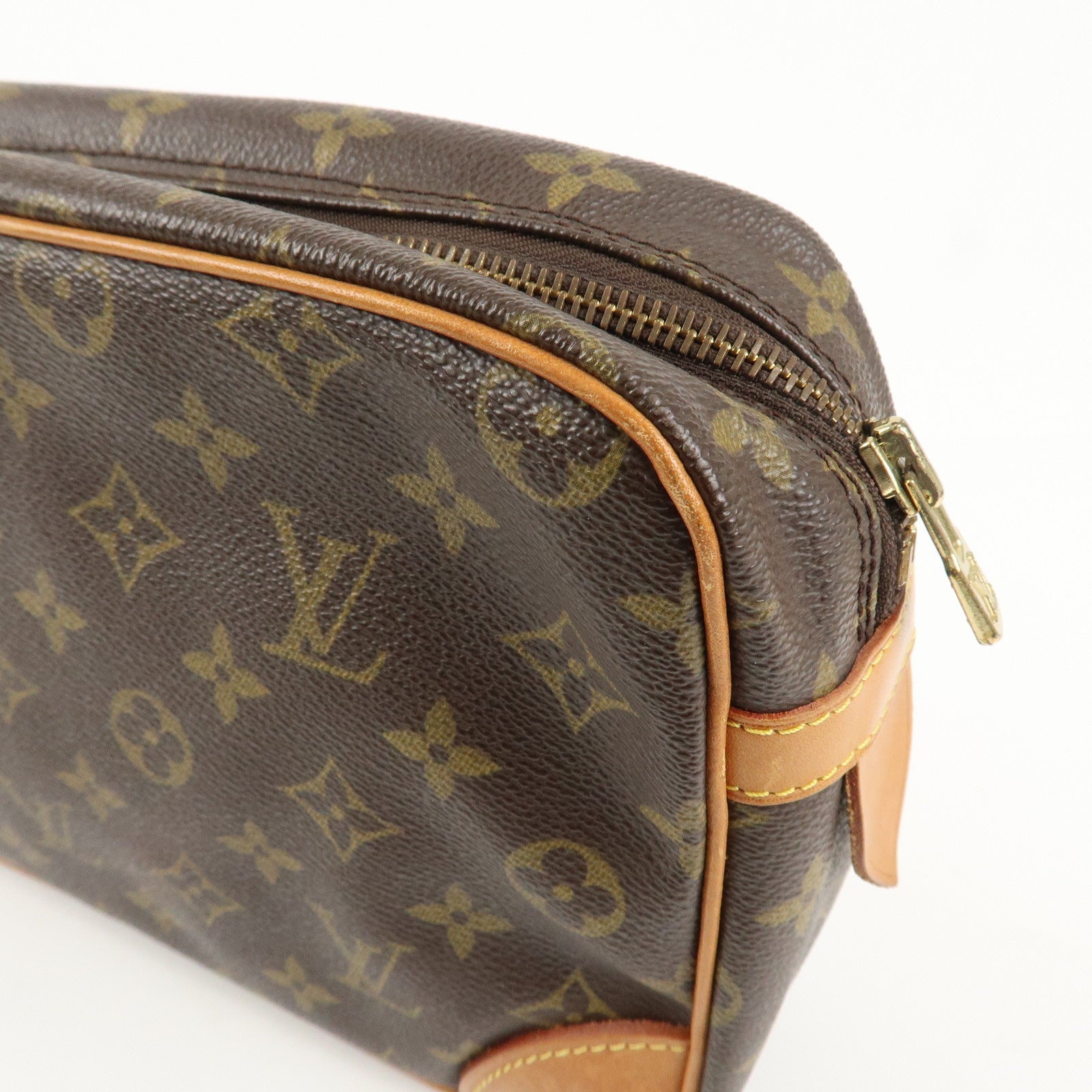 Louis Vuitton Monogram Compiegne 28 Pouch Clutch Bag Brown M51845 Used