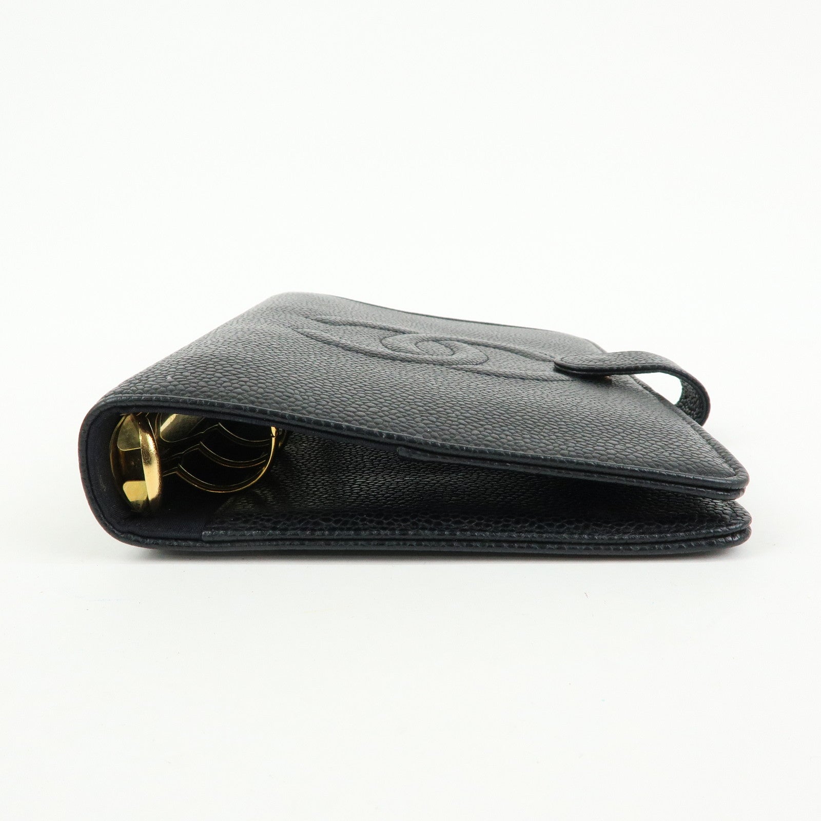 CHANEL COCO Mark Caviarskin Agenda Cover Planner Cover Black