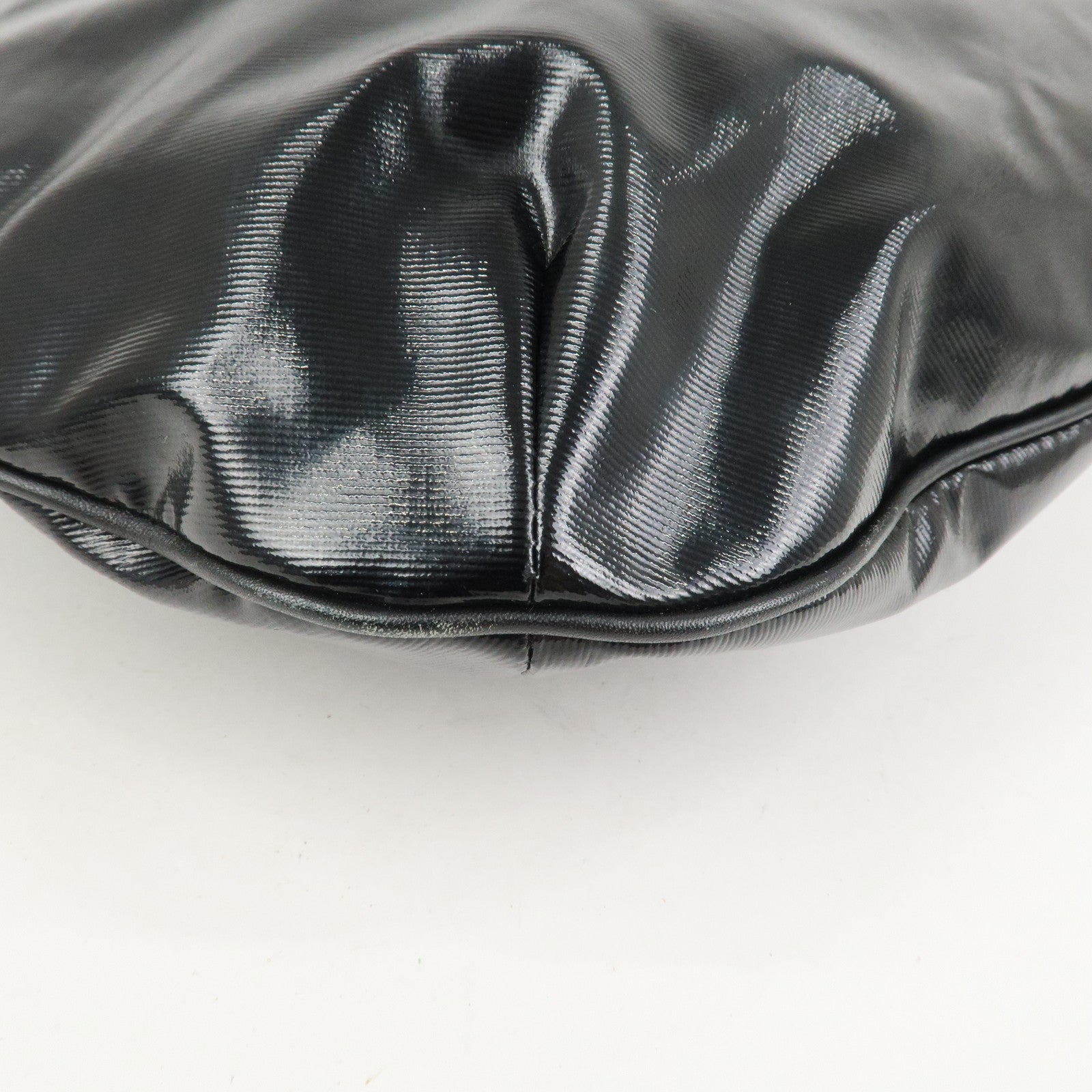 GUCCI Hysteria PVC Canvas Leather Shoulder Bag Black 262903