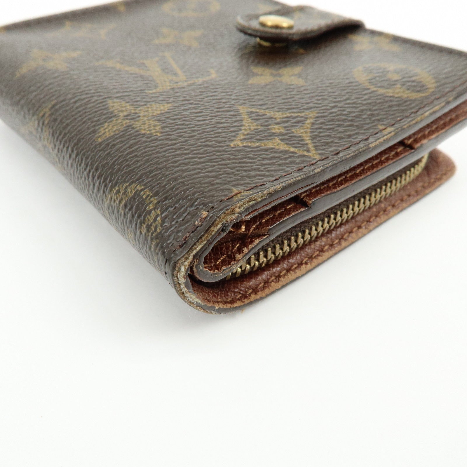 Louis Vuitton Monogram Compact Zippy Wallet Brown M61667