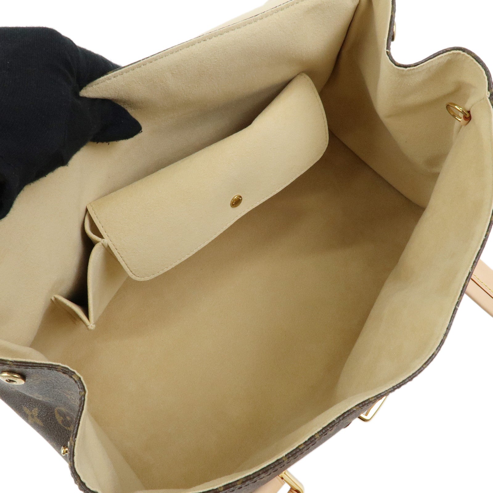 Louis Vuitton Monogram Beverly GM Shoulder Hand Bag Brown M40120