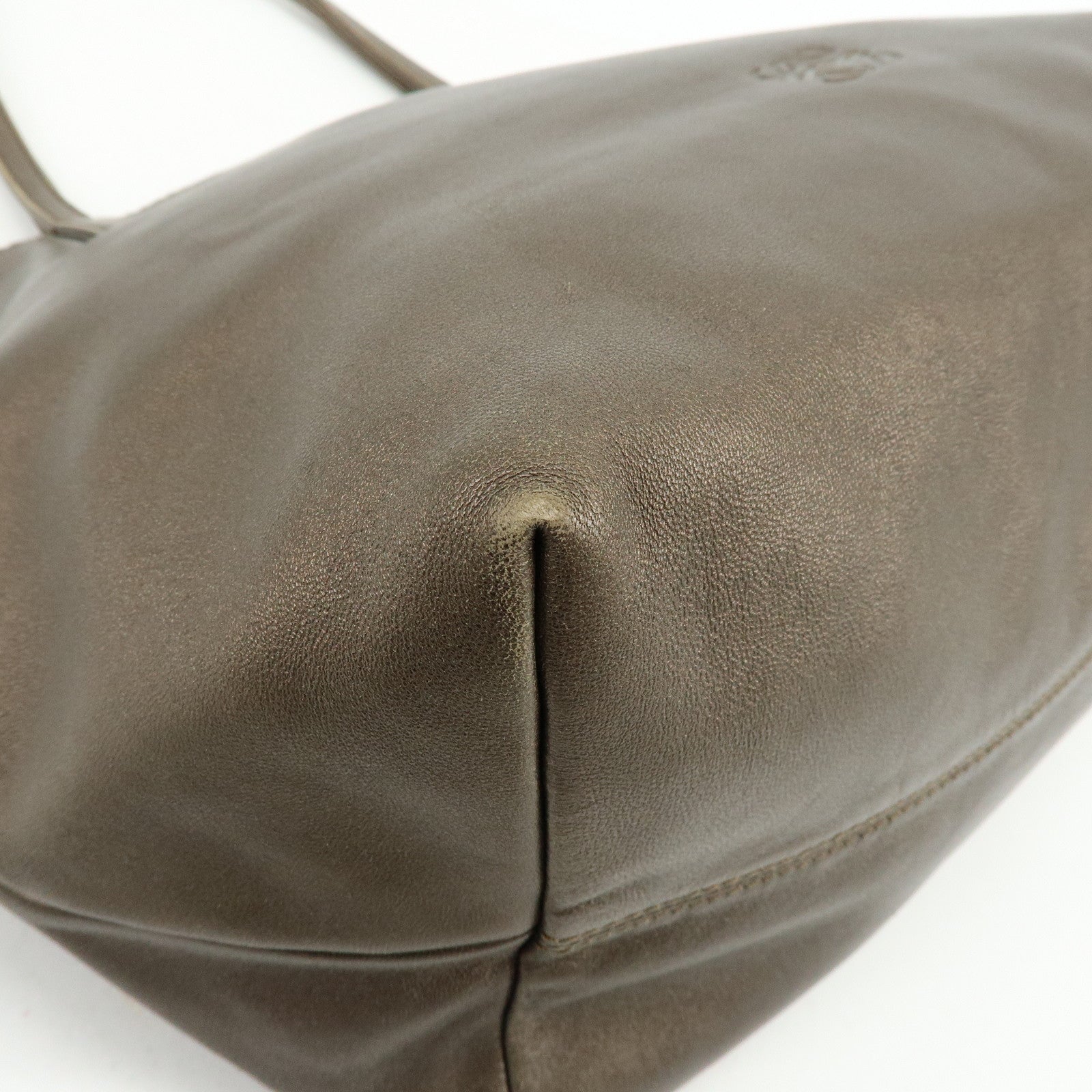 LOEWE Anagram Nappa Leather Tote Bag Hand Bag Bronze