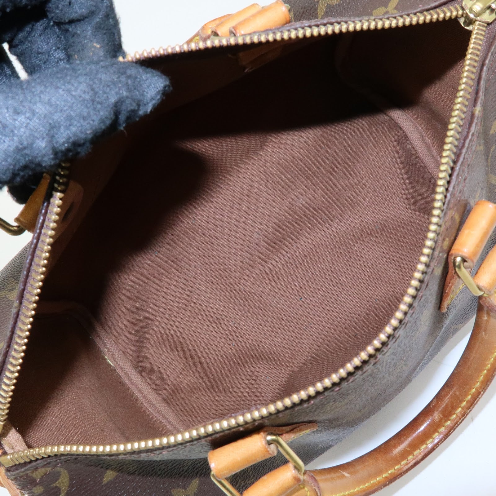 Louis Vuitton Monogram Speedy 25 Boston Bag Hand Bag Brown M41528