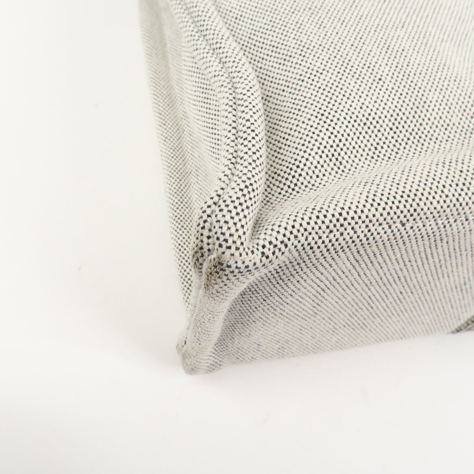 HERMES New Fourre Tout MM Canvas Tote Bag Hand Bag Gray