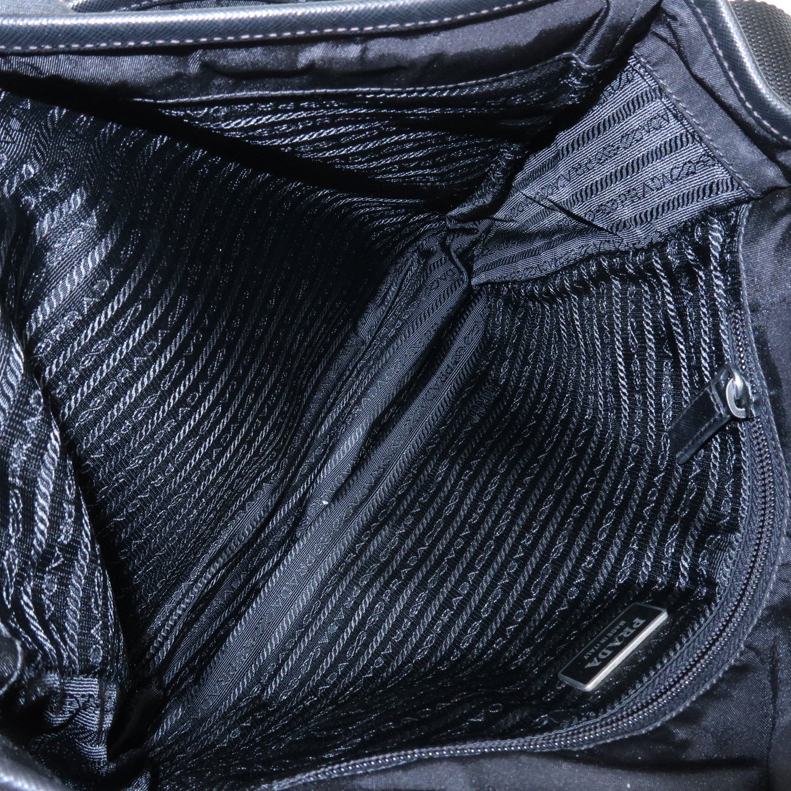 PRADA - Nylon   Saffiano Leather Black 2DV166