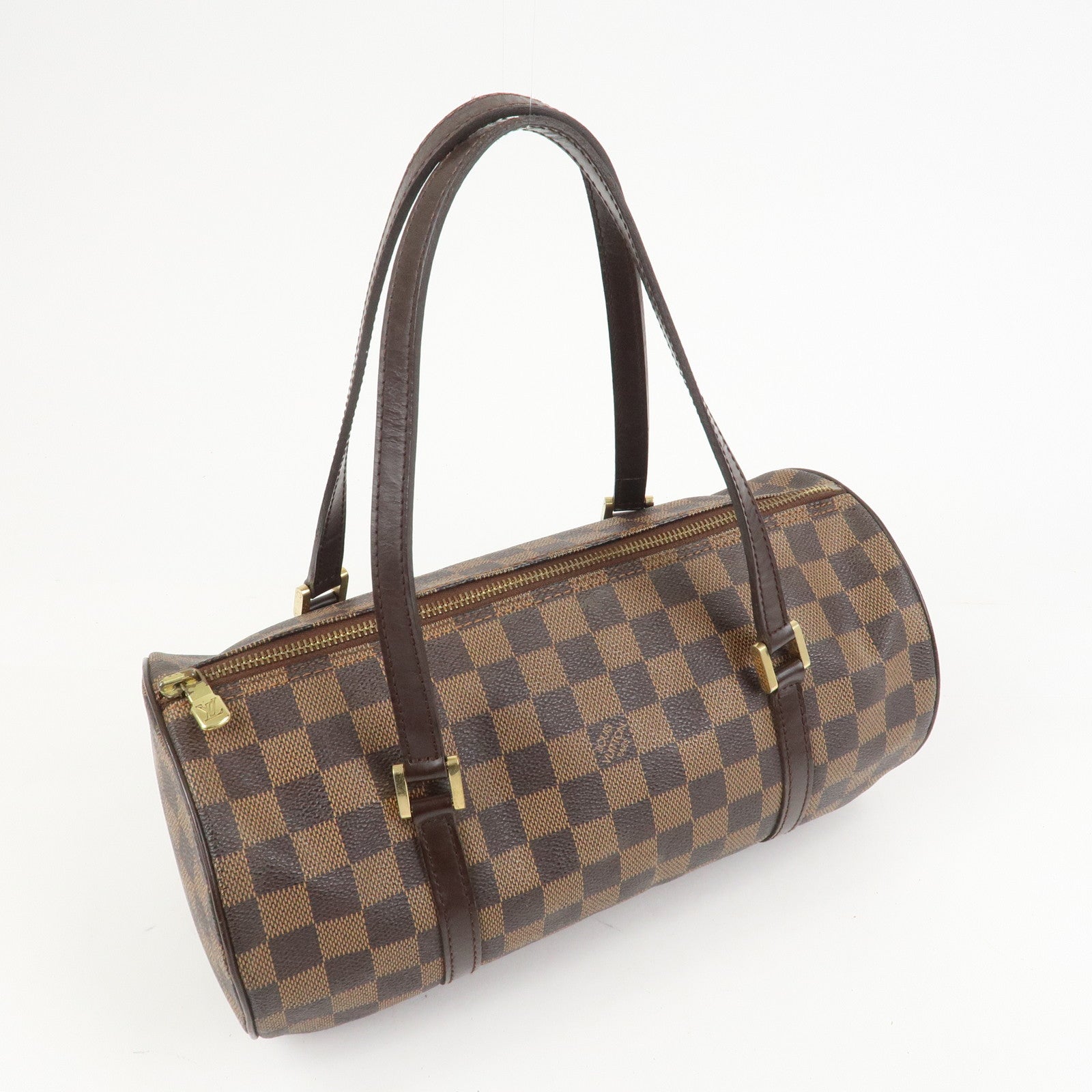 Louis Vuitton Damier Ebene Papillon 30 Hand Bag Brown N51303