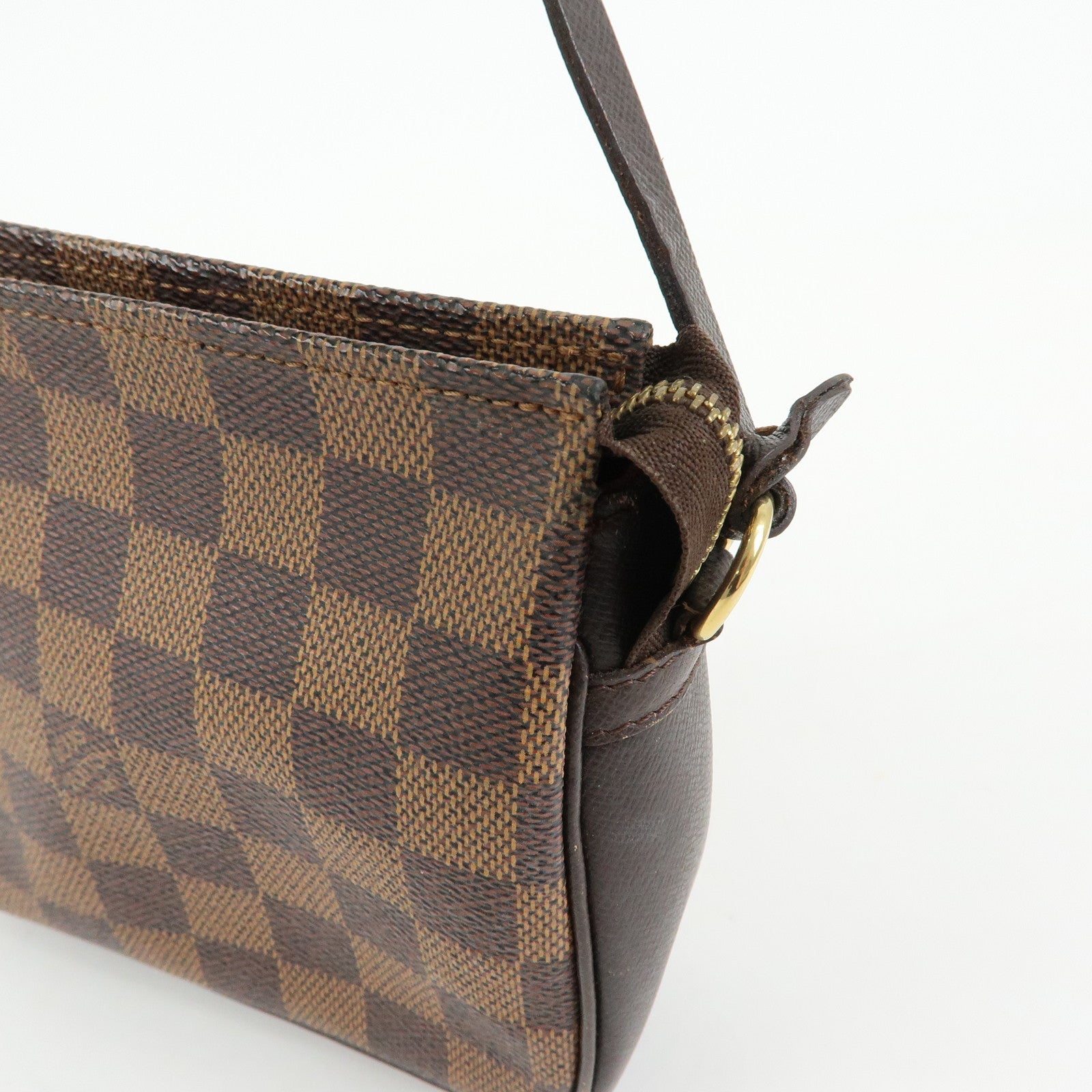 Louis Vuitton Damier Trousse Makeup Accessory Pouch Brown N51982