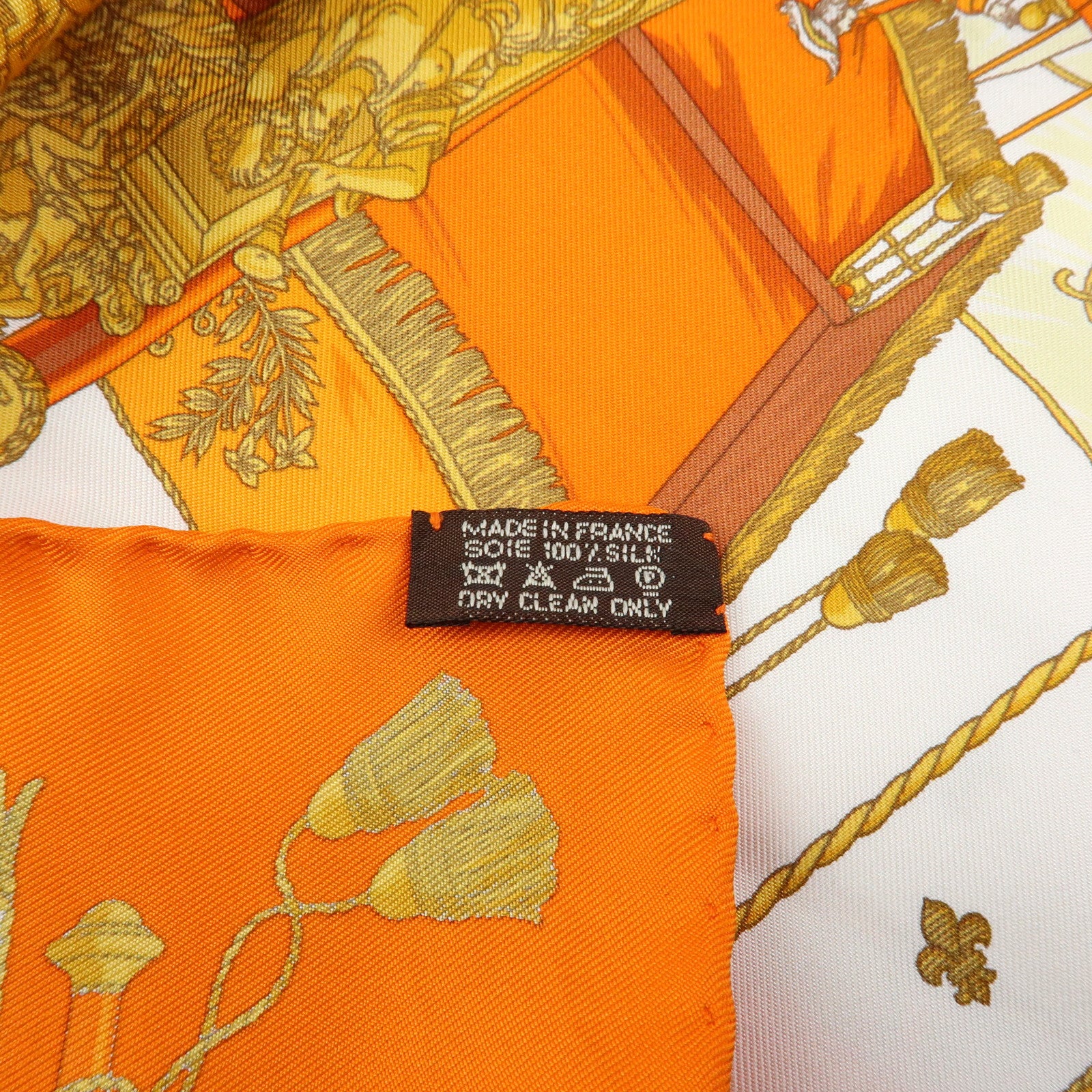 HERMES Carre 45 Silk 100% Scarf VUE DU CAROSSE LA GALERE LA REALE