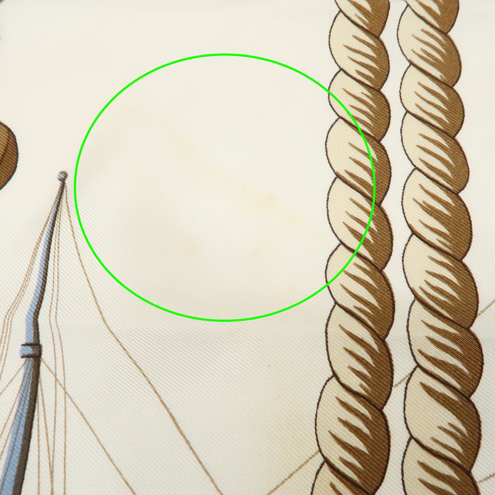 HERMES Carre 90 Silk 100% Lephyr Scarf Ivory Red Blue