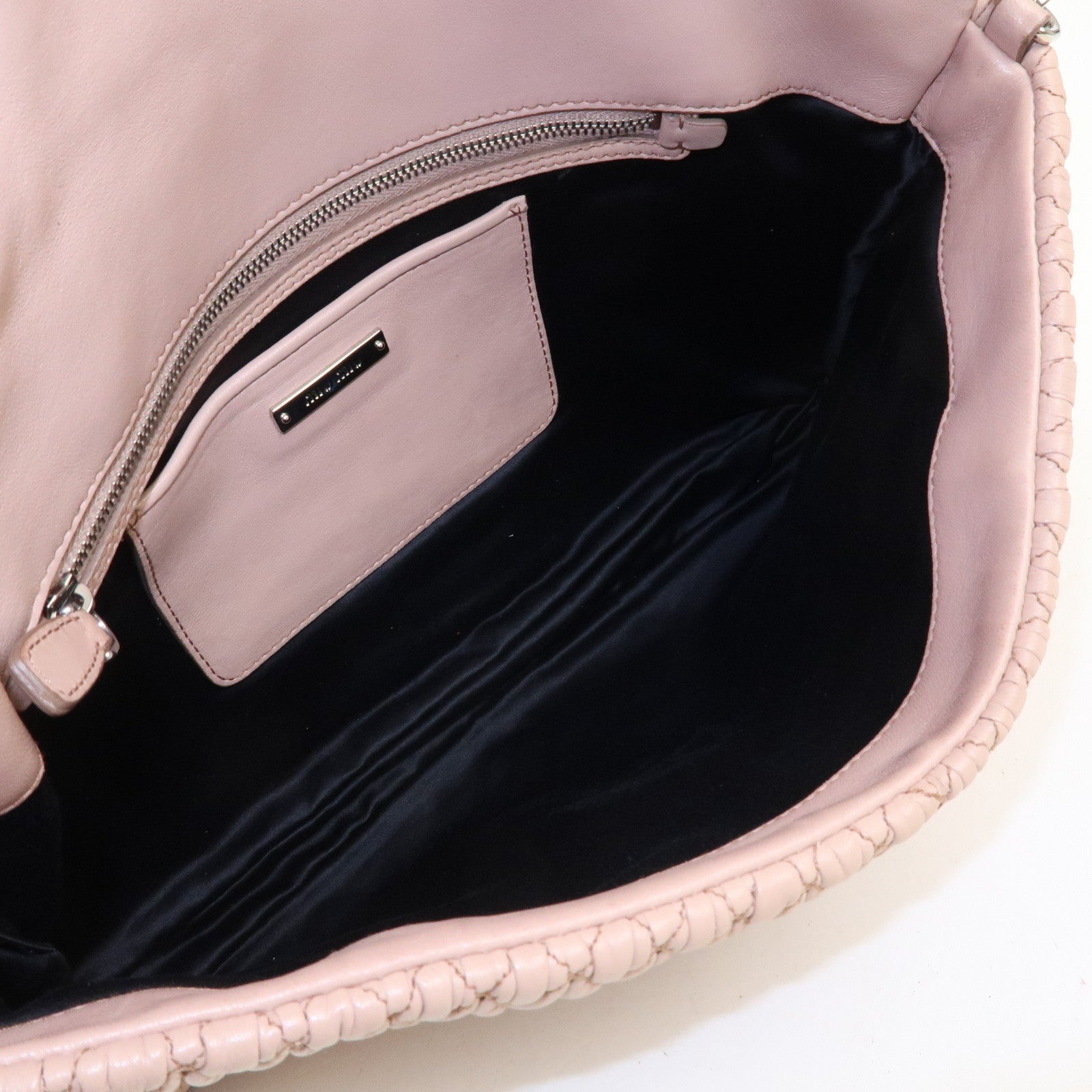 MIU MIU Matelasse Leather 2Way Bag Shoulder Bag Pink RP0169