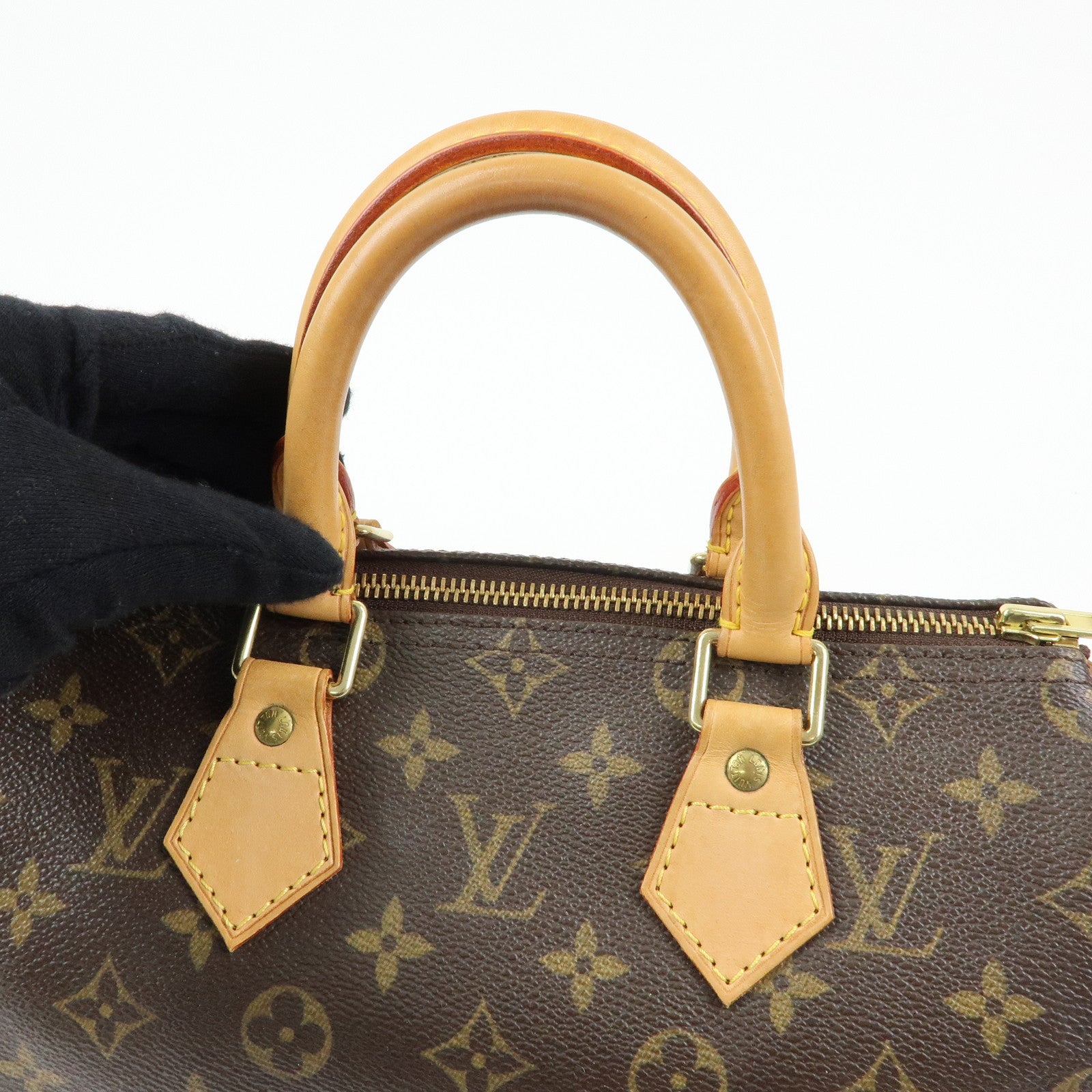Louis Vuitton Monogram Speedy 25 Boston Bag Hand Bag Brown M41528