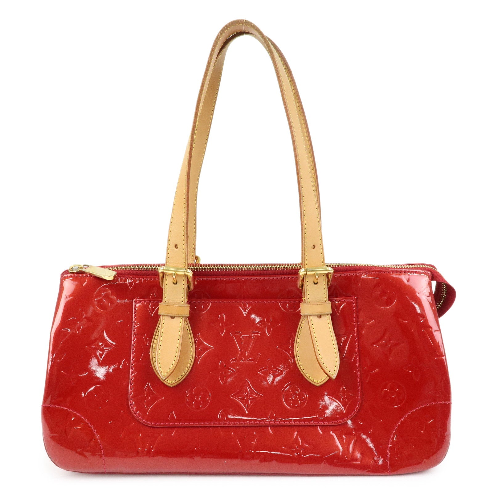 Louis Vuitton Vernis Rosewood Avenue Hand Bag Pomme d'Amour M93507