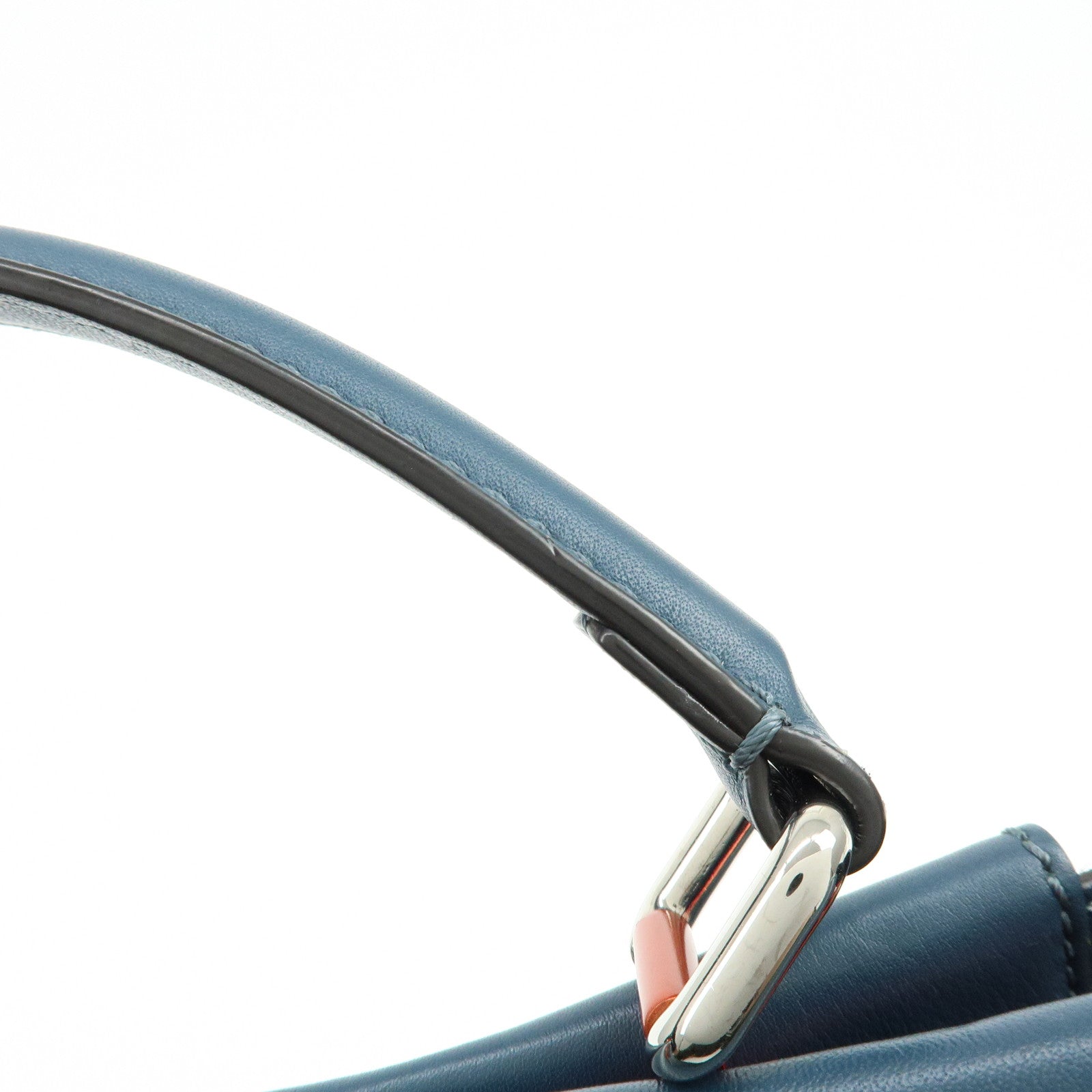 FENDI Peekaboo Calf Leather 2Way Bag Hand Bag Shoulder Bag 8BN290