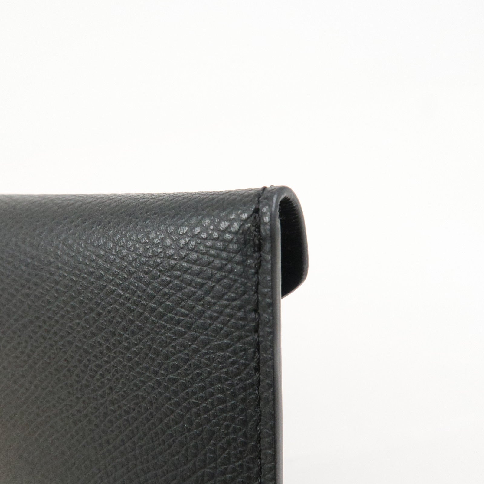 FENDI F IS FENDI Logo Leather Pouch Envelope Case Black 8N0151