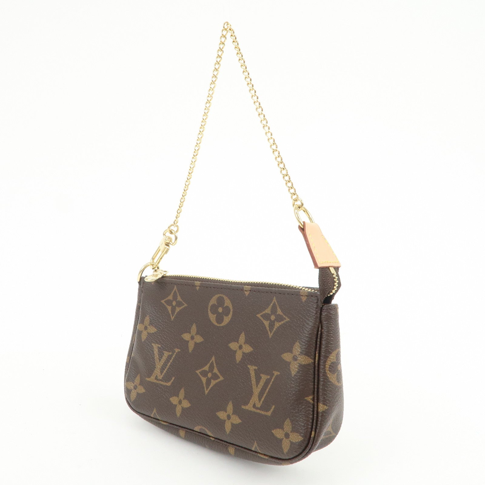 Louis Vuitton Monogram Mini Pochette Accessoires Hand Bag M58009