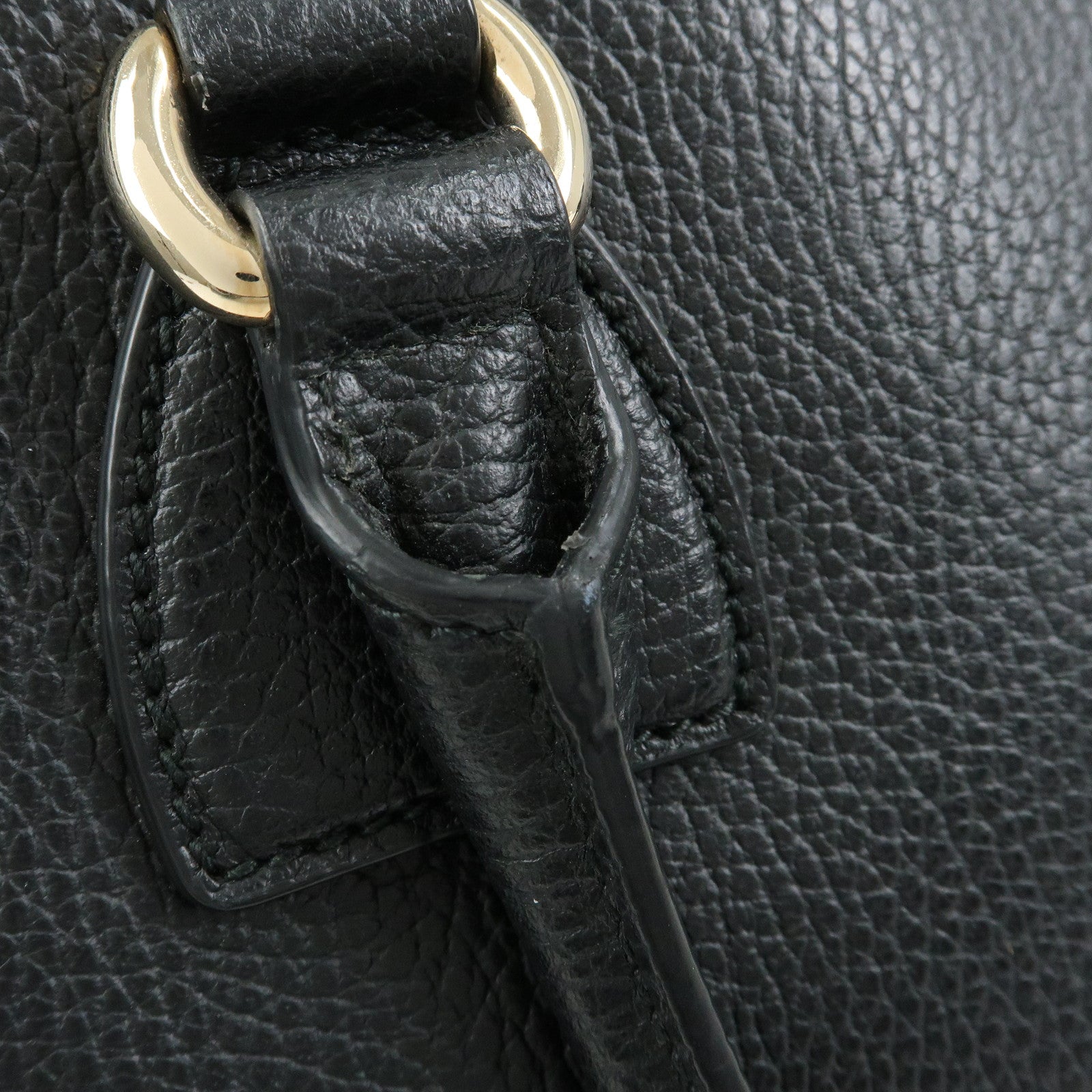 GUCCI Interlocking G Calf Leather 2Way Hand Bag Shoulder Bag 449651