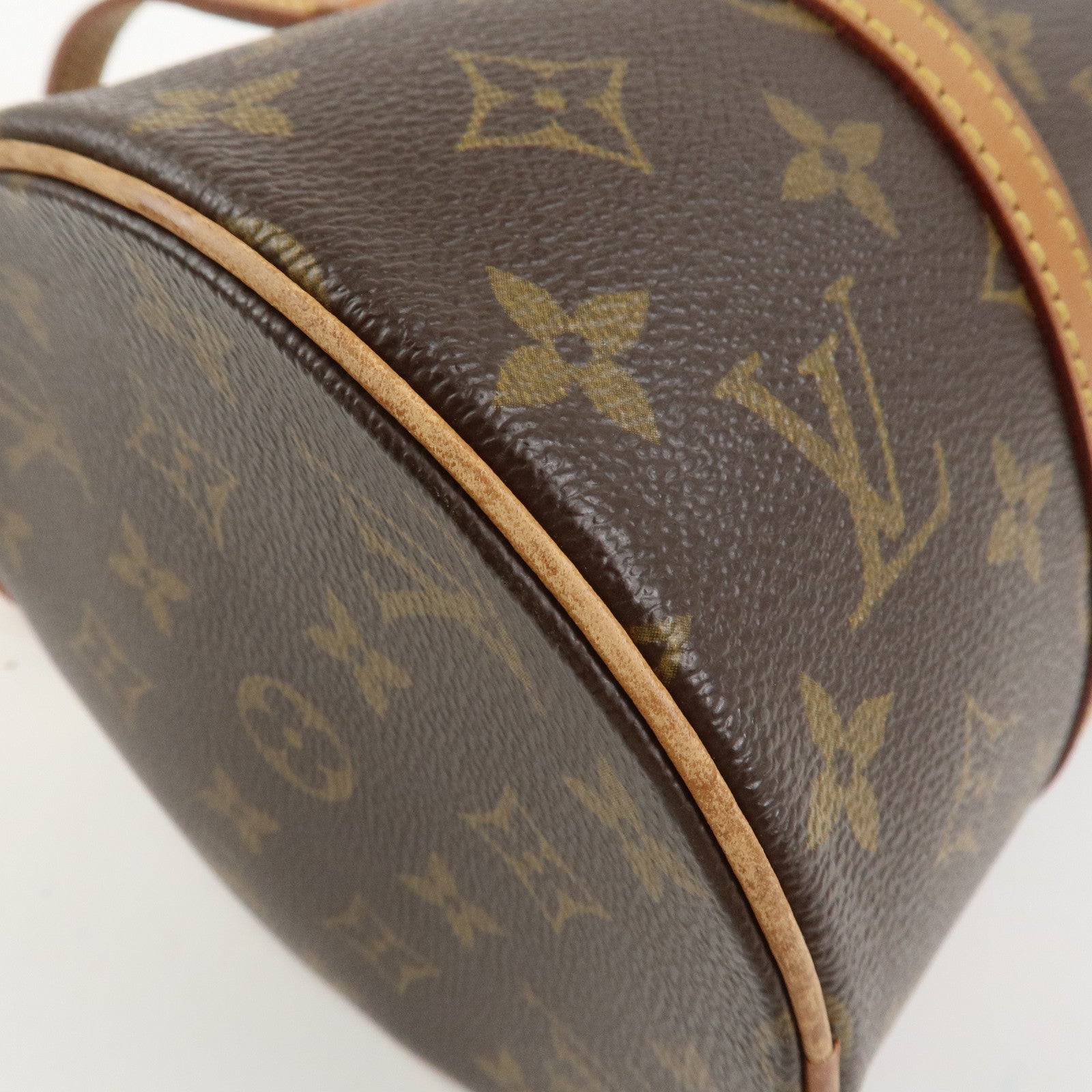 Louis Vuitton Monogram Papillon 30 Hand Bag Brown M51385