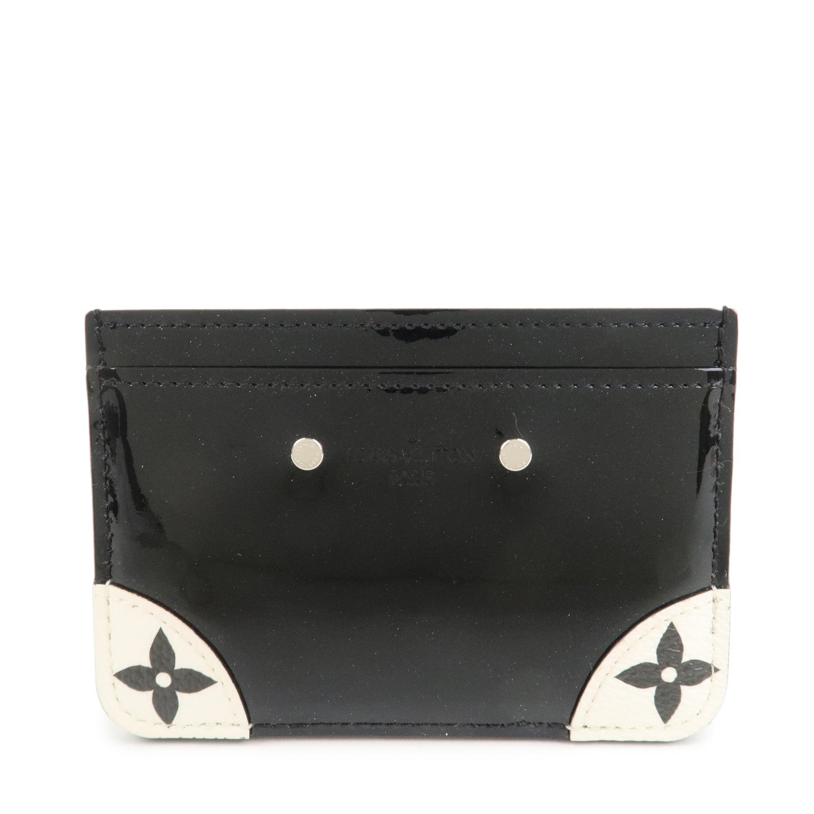 Louis Vuitton Portes Cartes Simple Vernis Leather Card Case M67664 Used