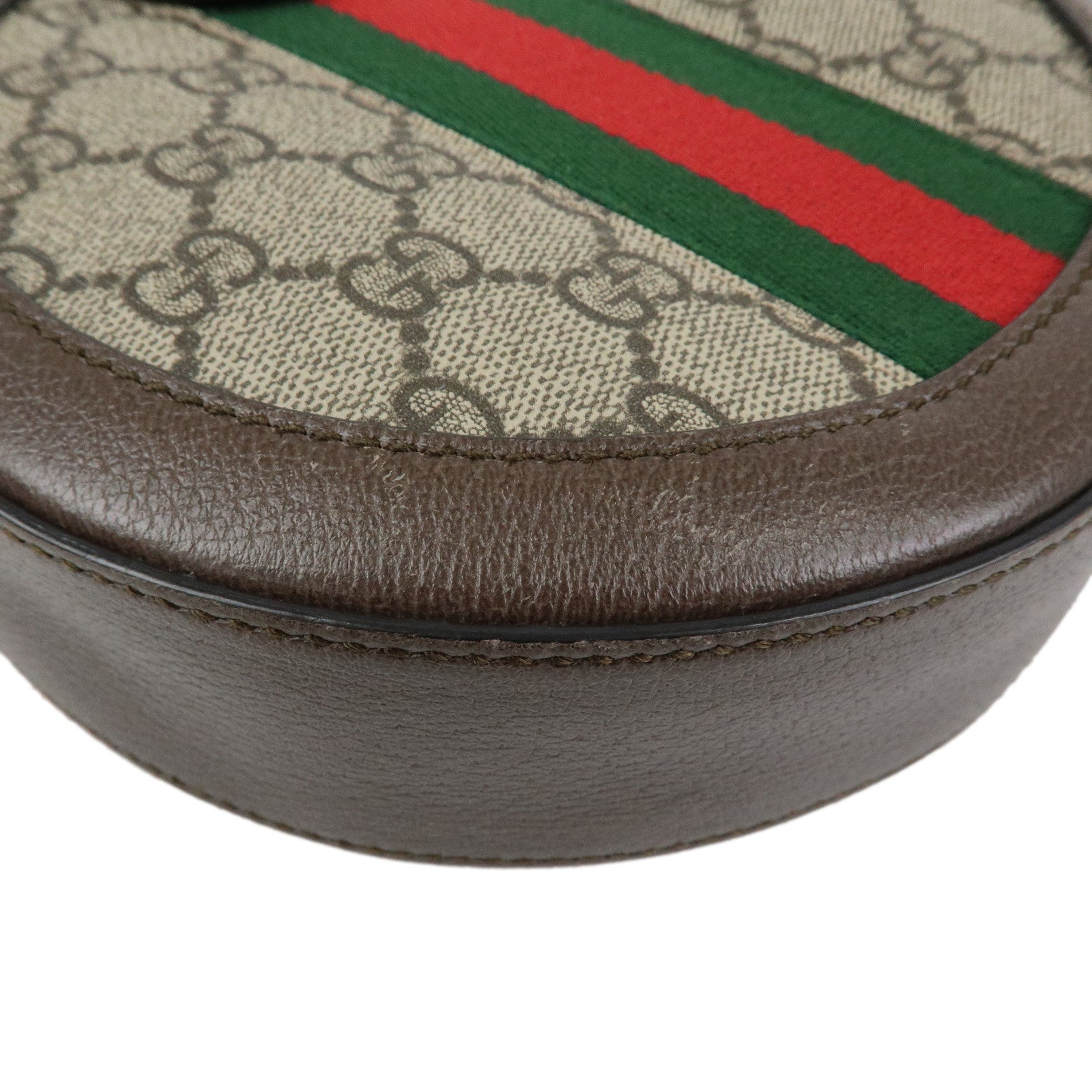 GUCCI Ophidia Sherry Round Shape GG Supreme Shoulder Bag 550618
