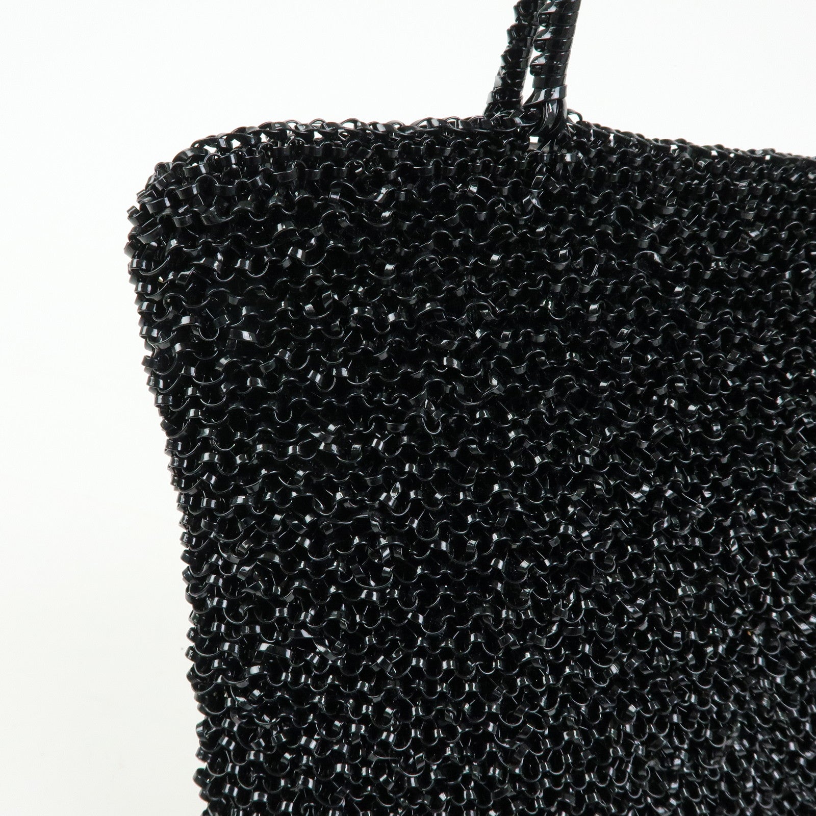 ANTEPRIMA PVC Wire Bag Tote Bag Shoulder Bag Black White