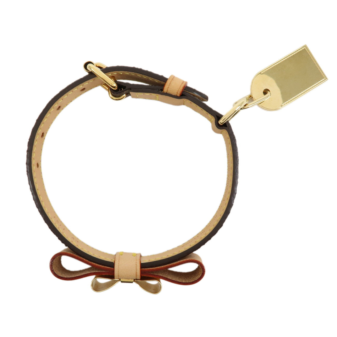 Louis Vuitton Monogram Canvas Collier Baxter XS Dog Collar M58073