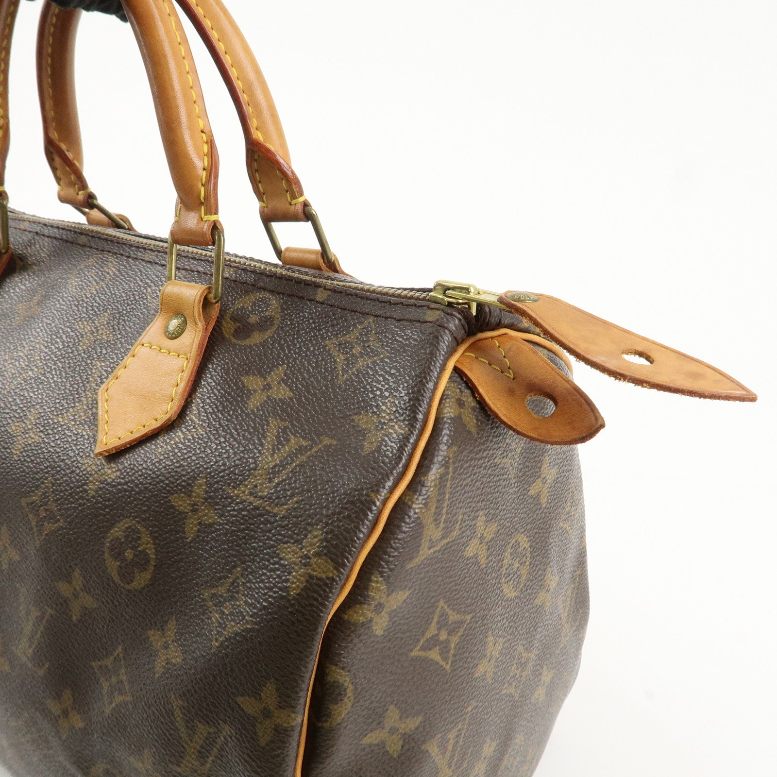 Louis Vuitton Monogram Speedy 30 Boston Bag Hand Bag Brown M41526 Used
