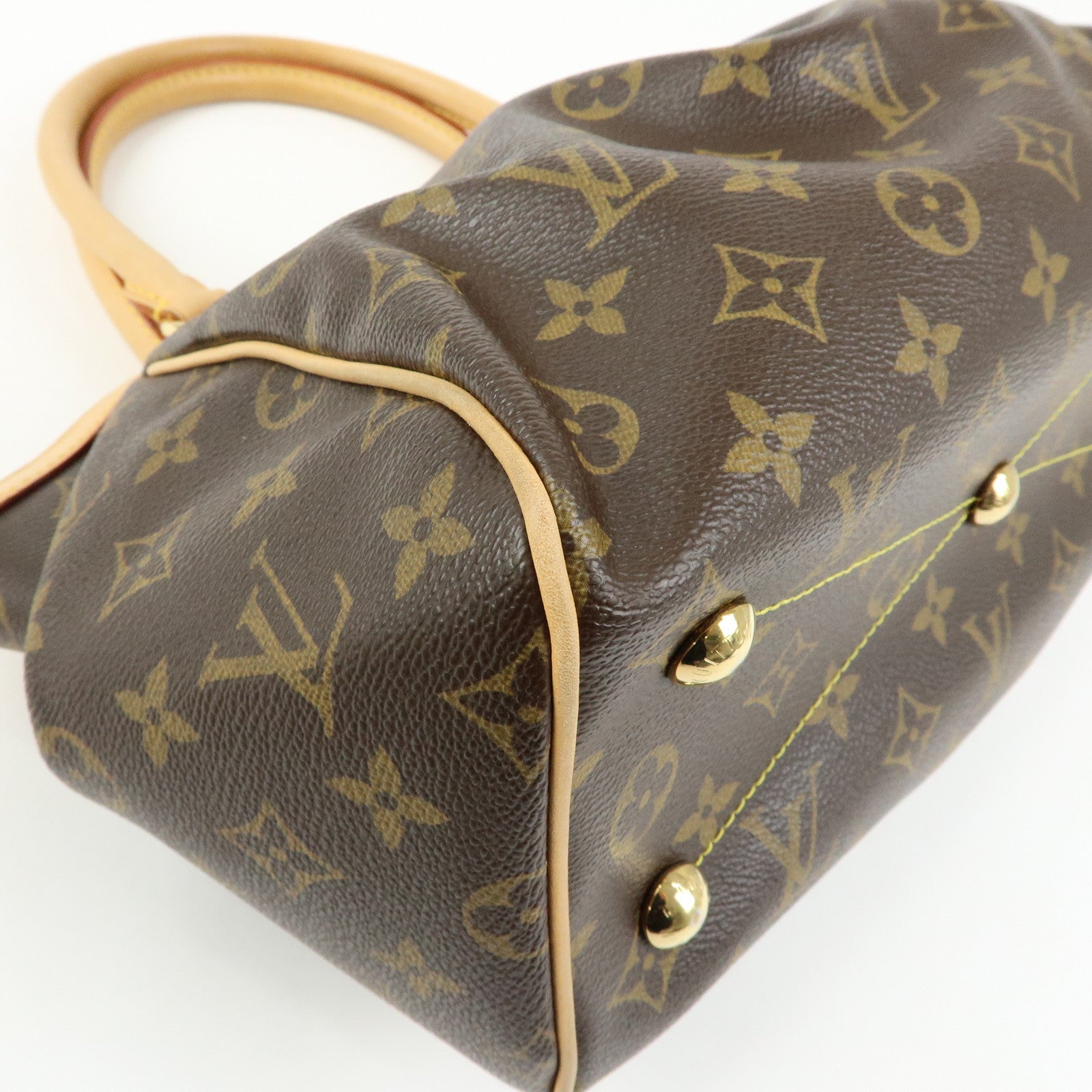 Louis Vuitton Monogram Tivoli PM Hand Bag Shoulder Bag Brown M40143