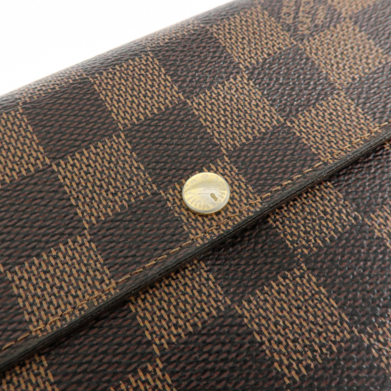 Louis Vuitton Damier Portefeuille Sarah Long Wallet Brown N61734