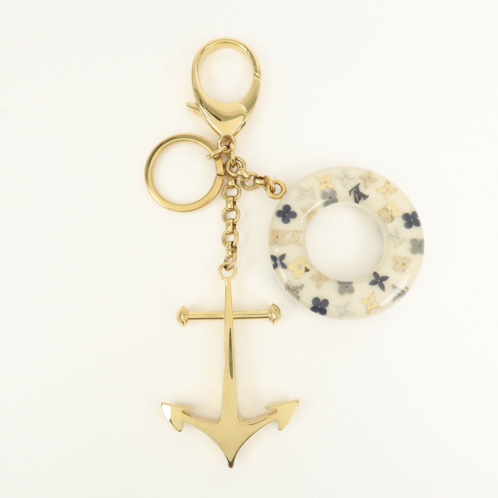 Louis Vuitton Porte Cles Marina Metal Bag Charm White M66141