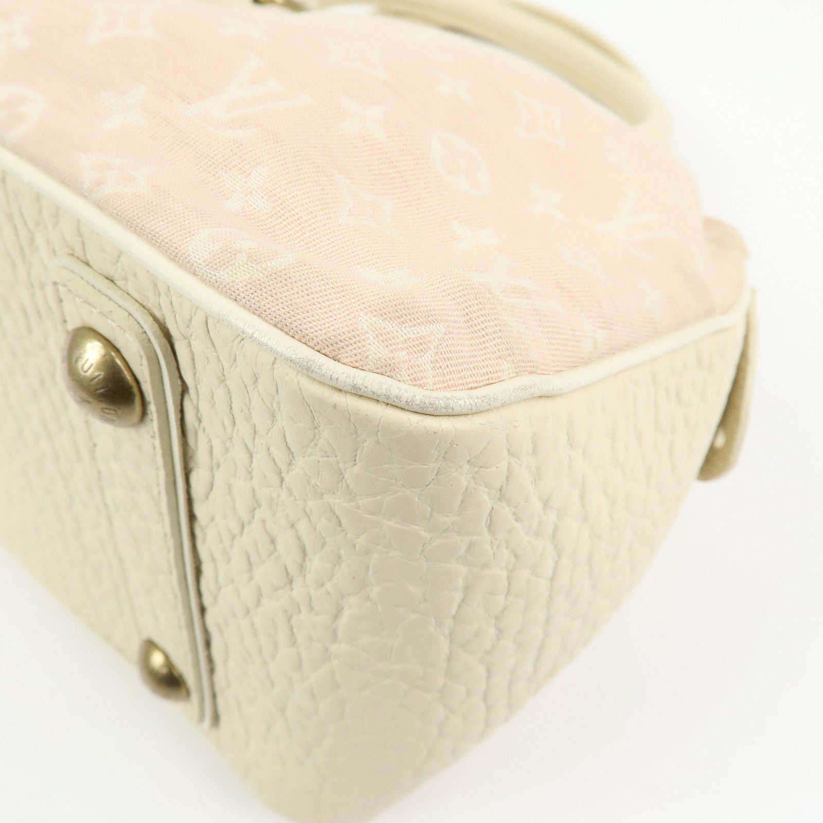 Louis Vuitton Monogram Mini Lin Trapeze PM Canvas Hand Bag M40062