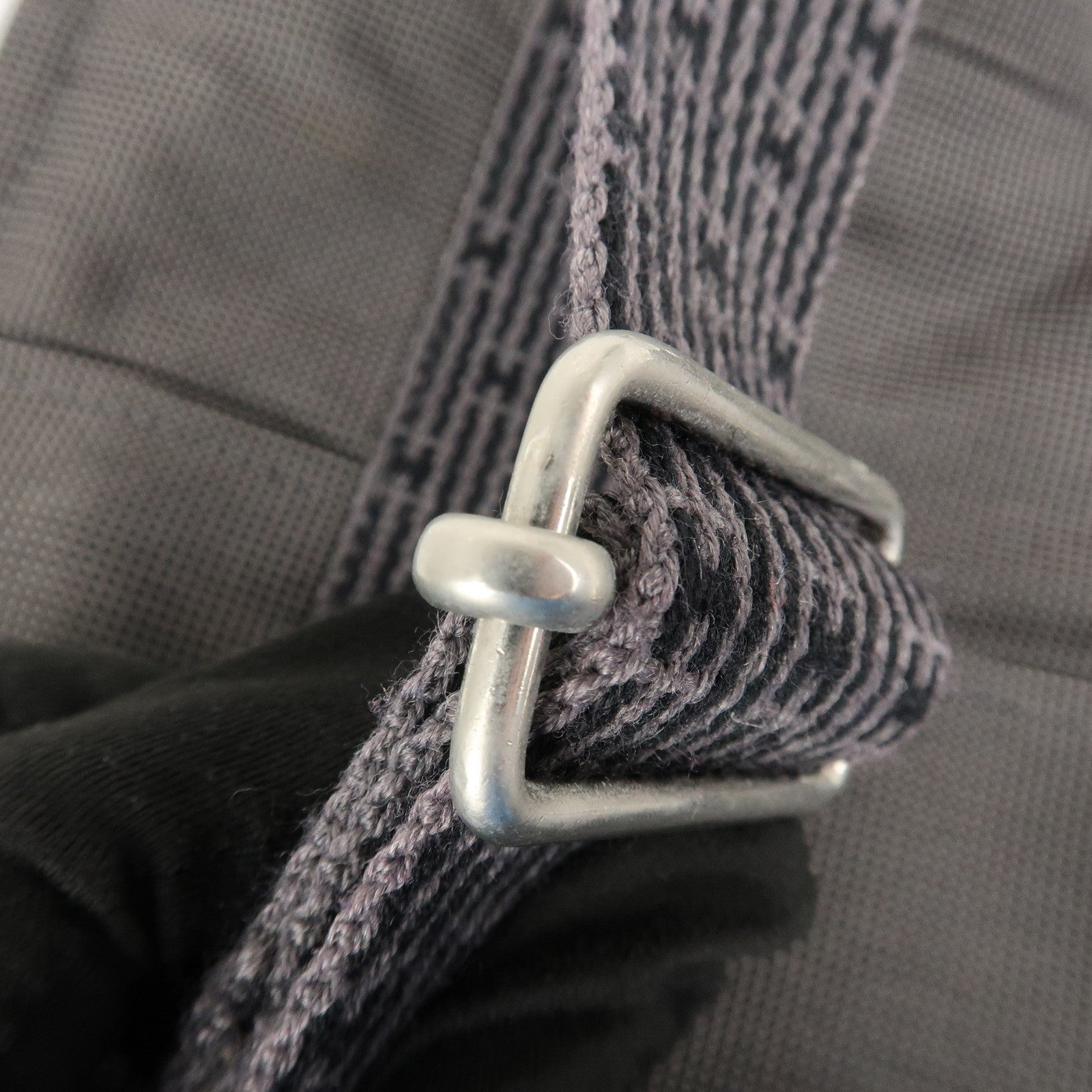 HERMES Her Line A Dos MM Canvas Back Pack Tote Bag Black