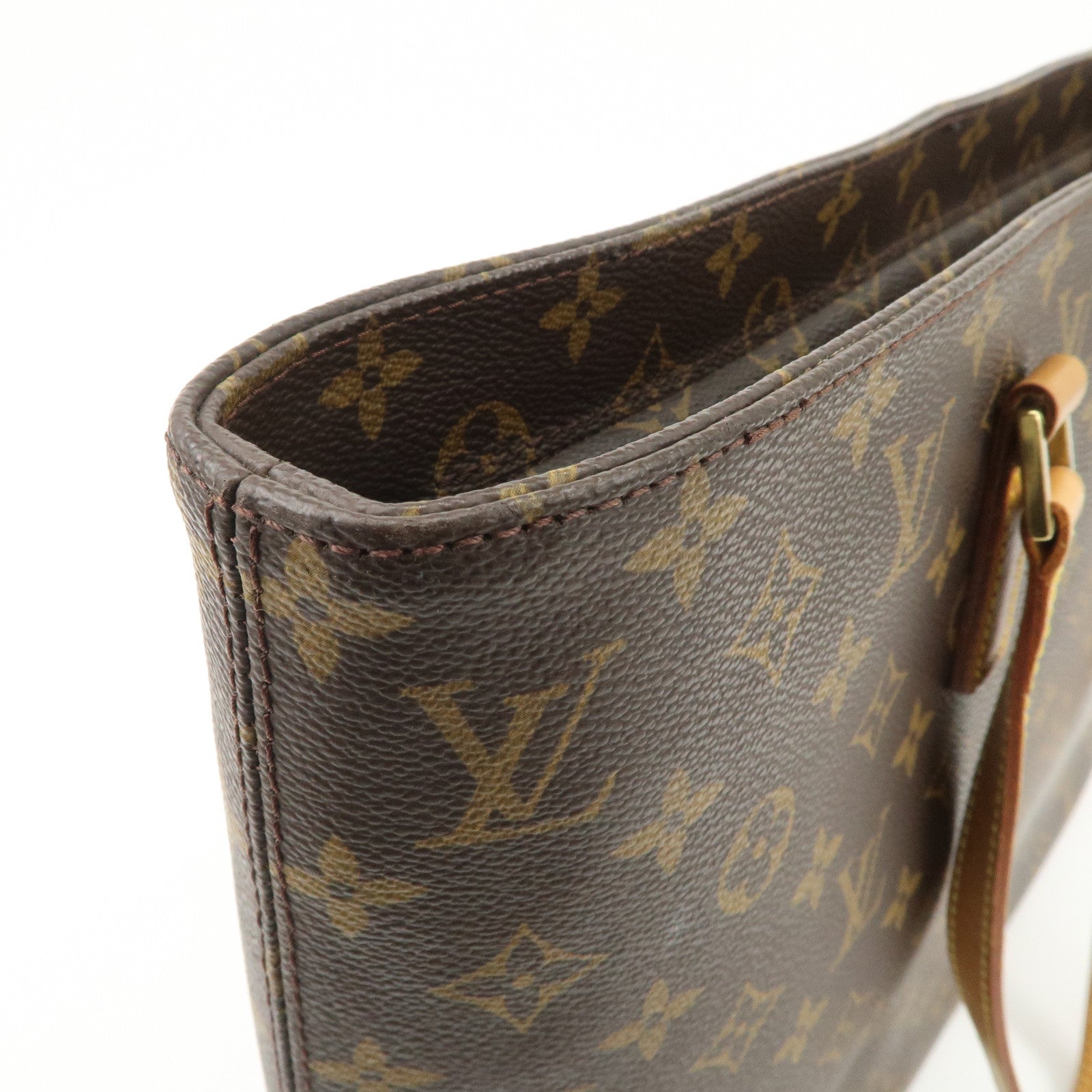 Louis Vuitton Monogram Luco Tote Bag Hand Bag Brown M51155 Used