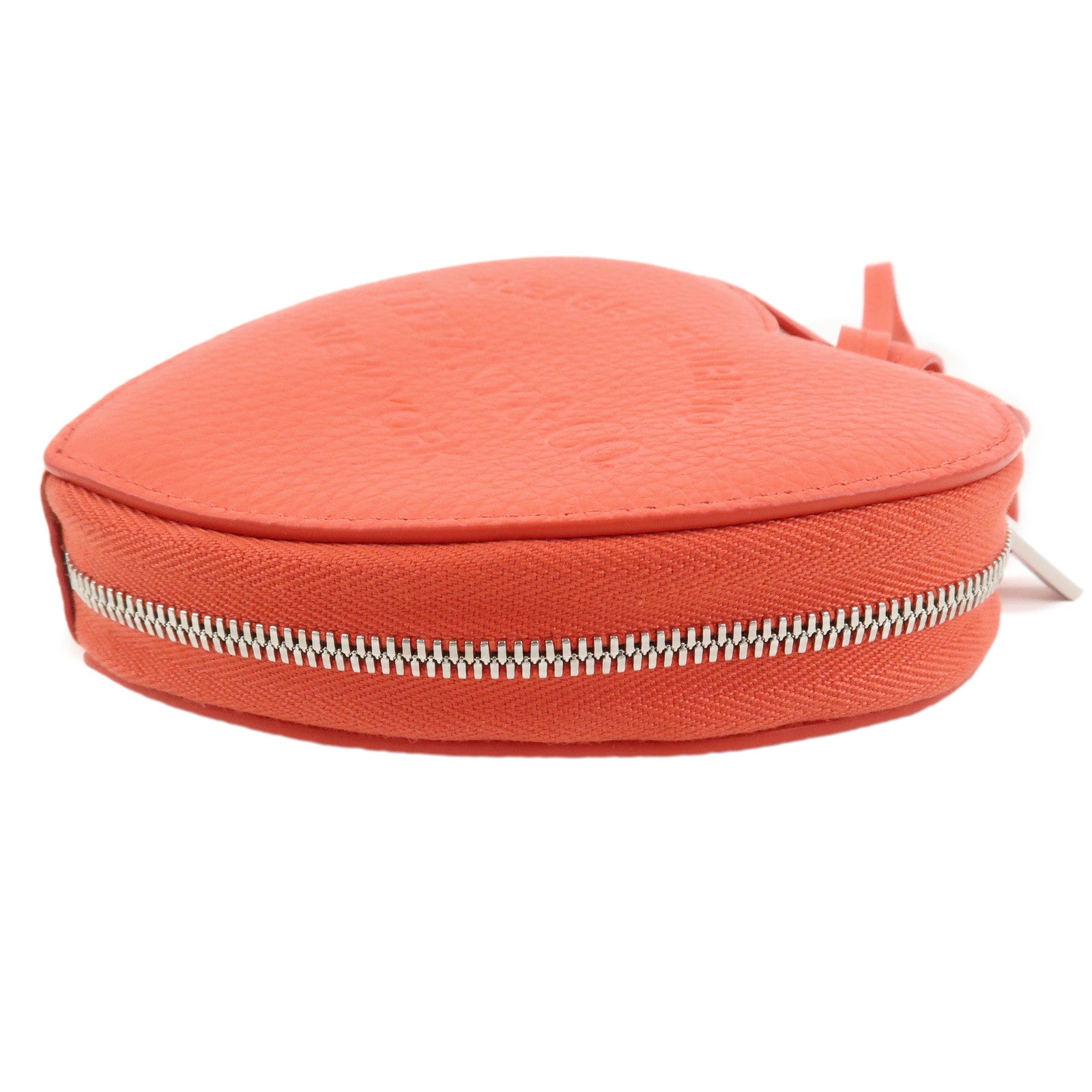 Tiffany & Co Return to Tiffany Leather Pouch Wristlet Bag Red